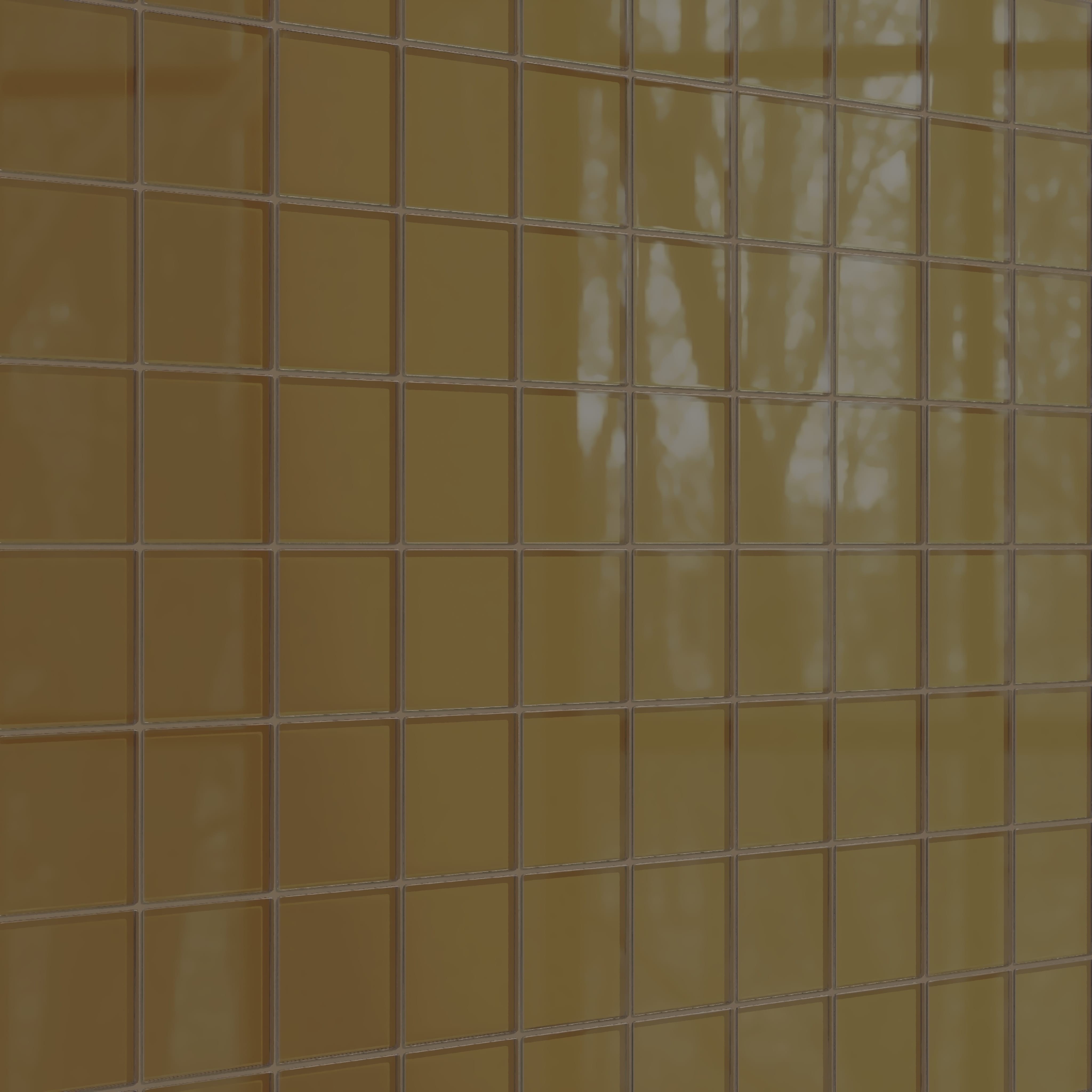 4x4 Glass Tile in Merlin Gloss
