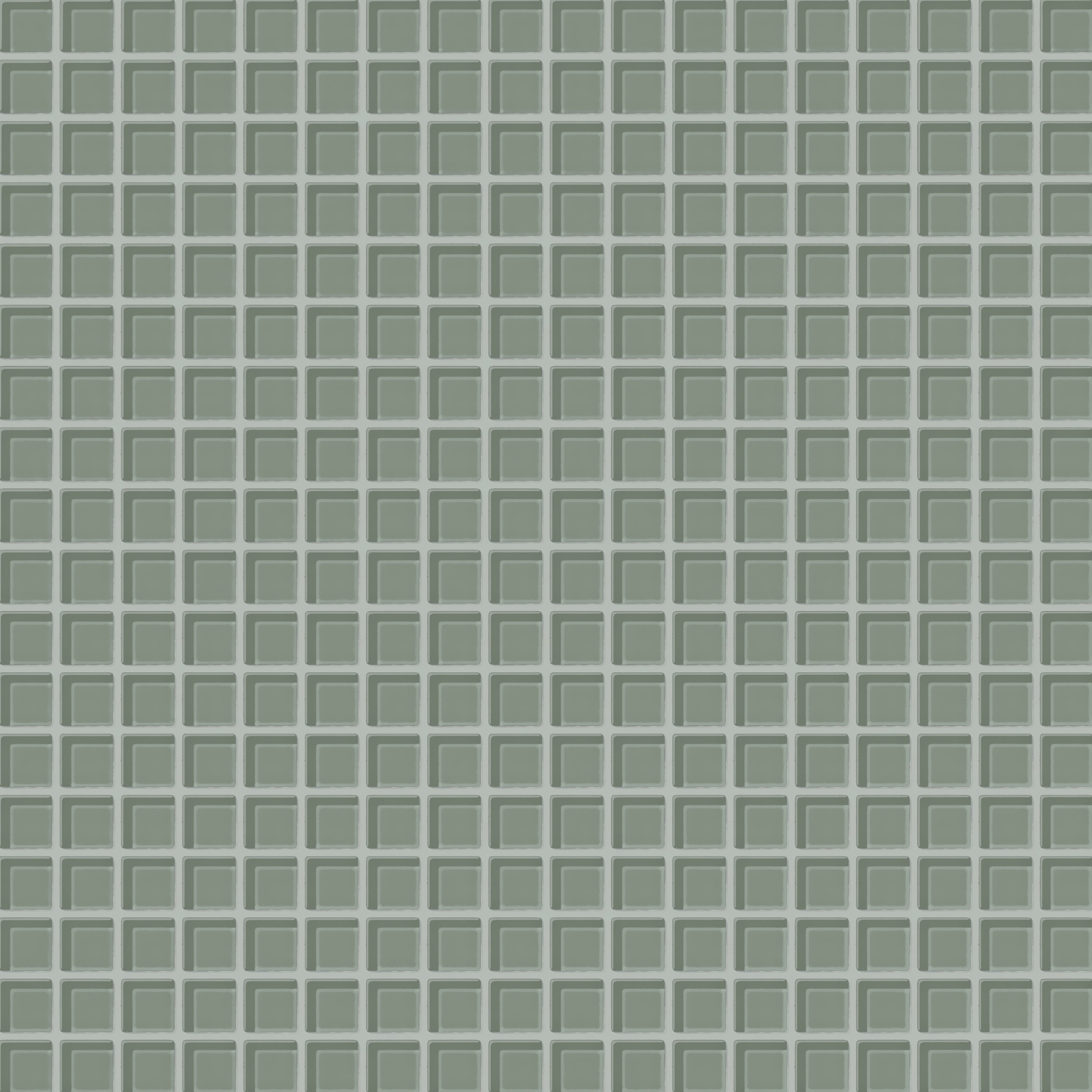 1x1 Straight Set Sheeted Glass Mosaic Tile in Hummingbird Gloss