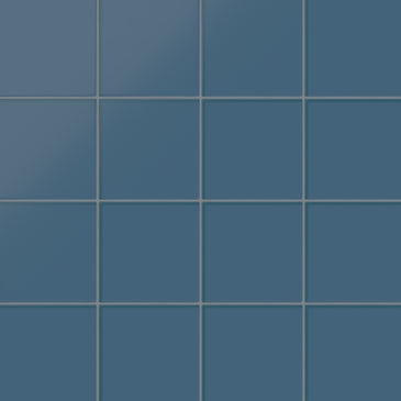 6x6 Glass Tile in Blue Jay Matte