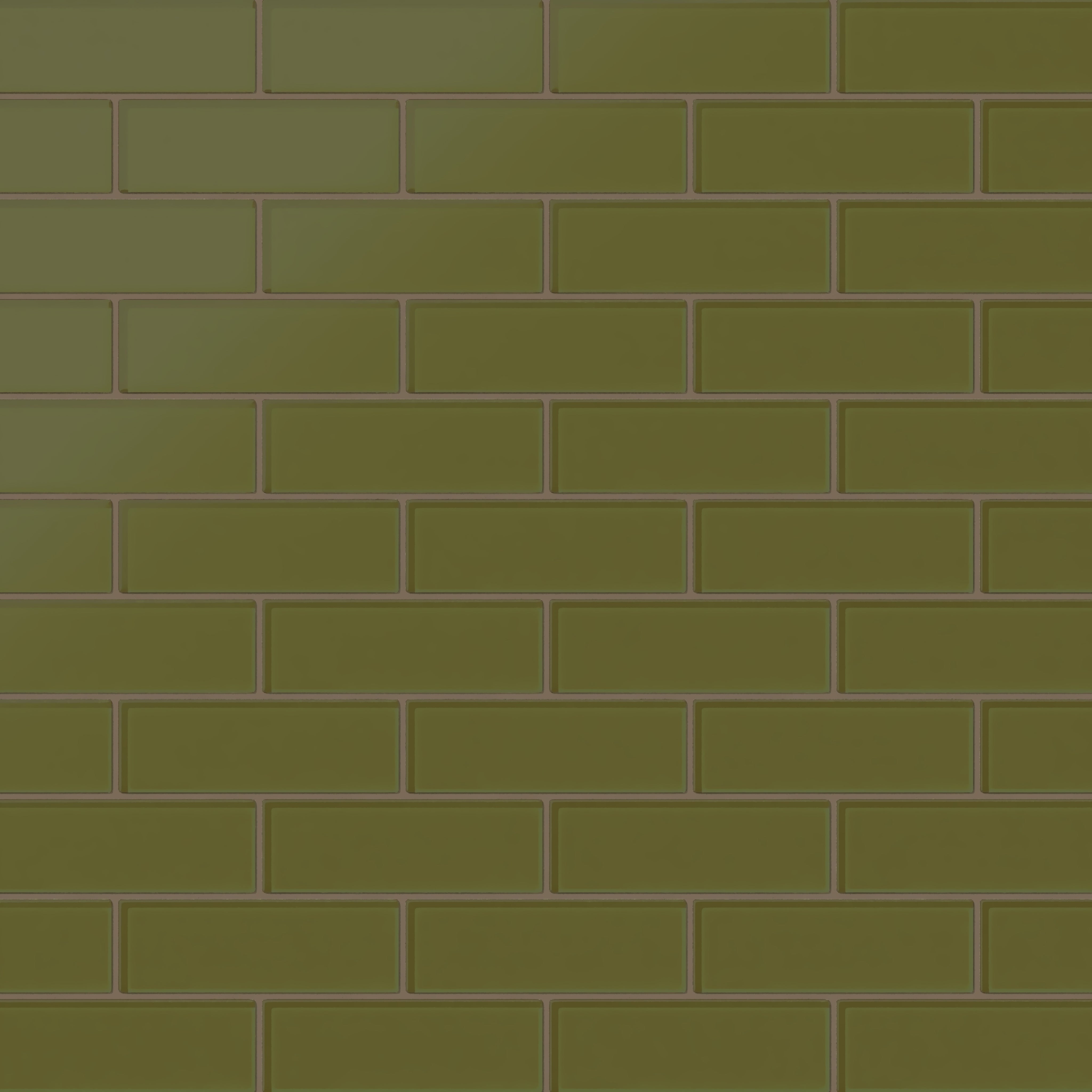 2x6 Glass Tile in Cormorant Matte