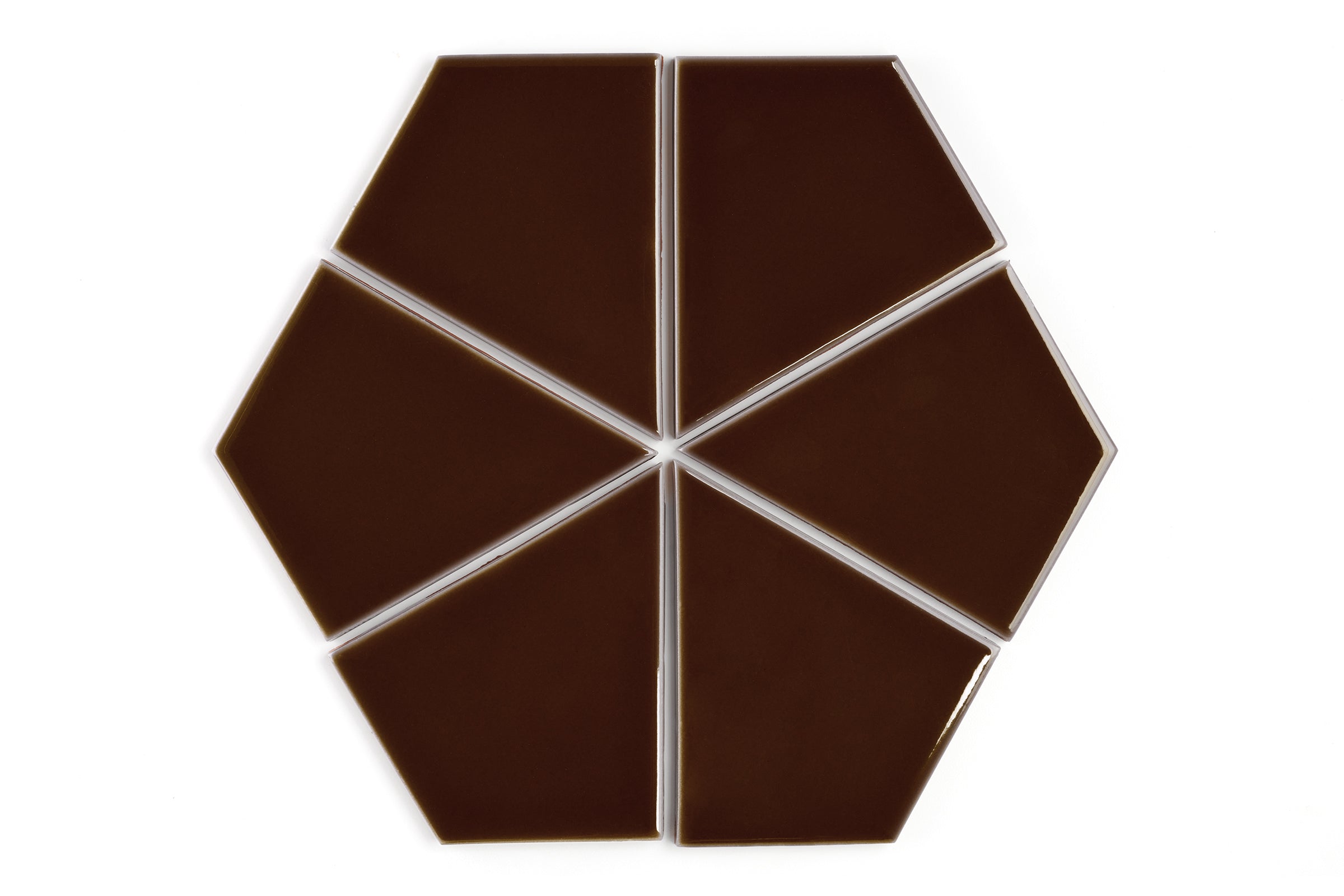 Hexite Original Ceramic Tile in Garnet Gloss