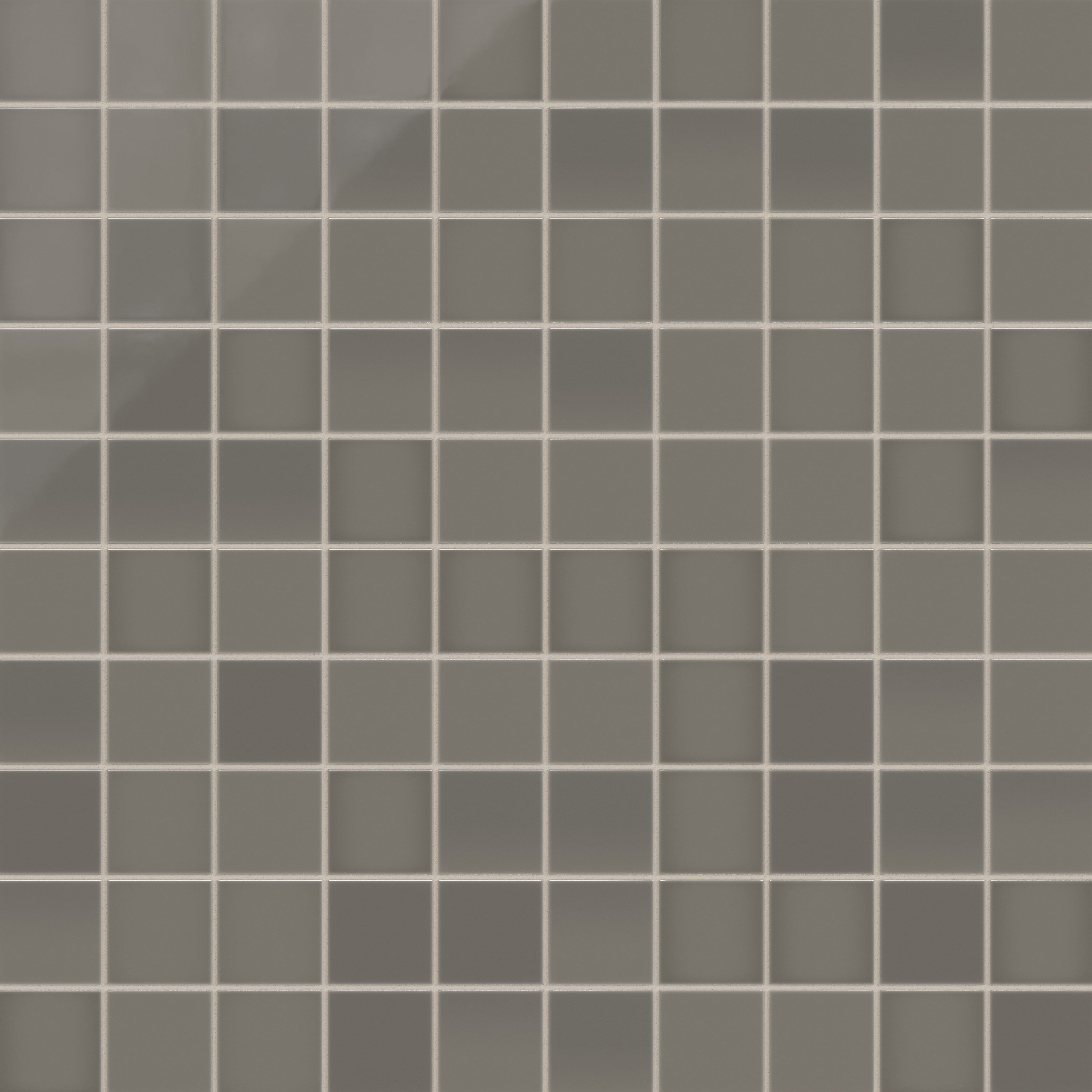 3x3 Straight Set Sheeted Natural Press Ceramic Mosaic Tile in Timberline Gloss