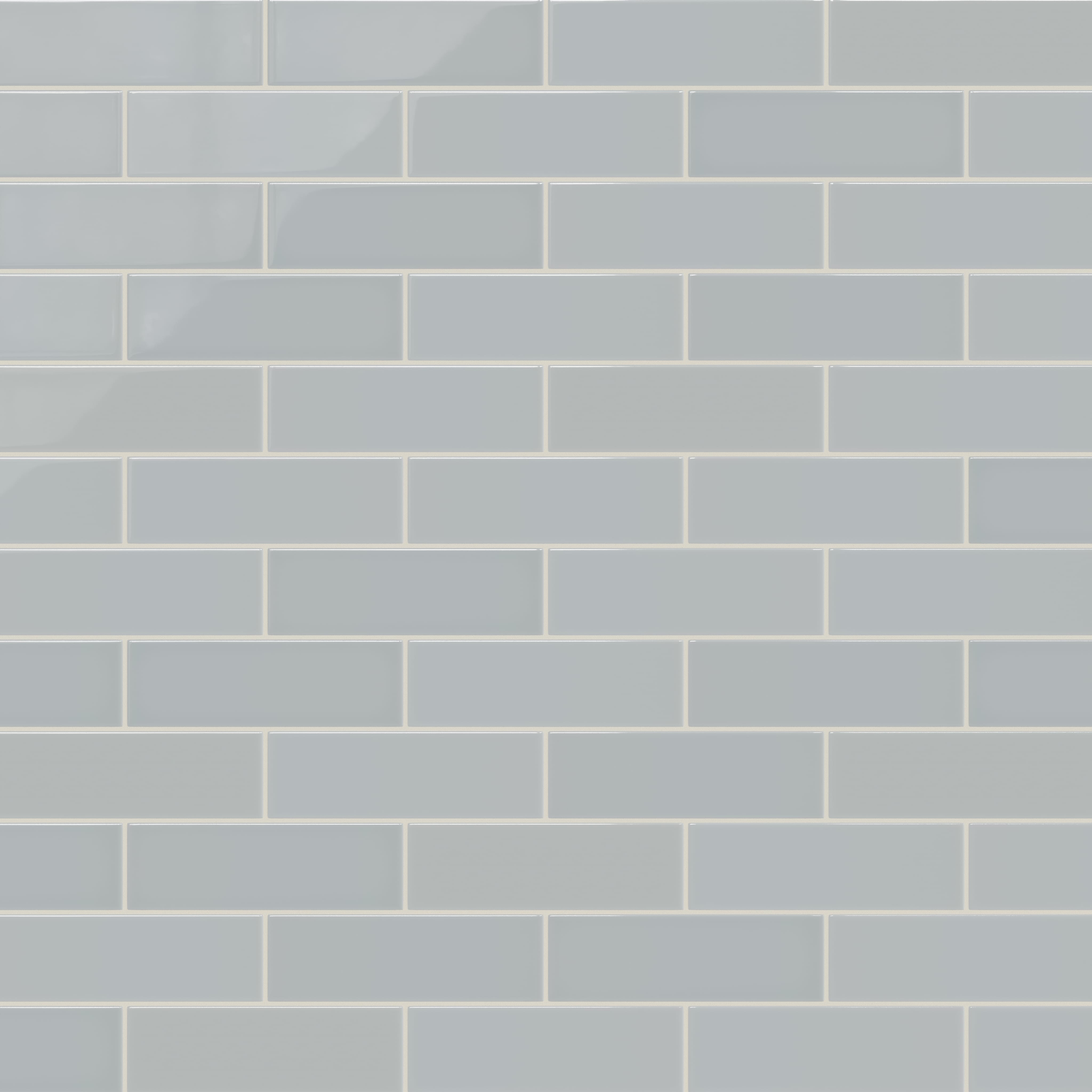 Quick Ship 3x9 Natural Press Ceramic Tile in Alberta Blue Gloss