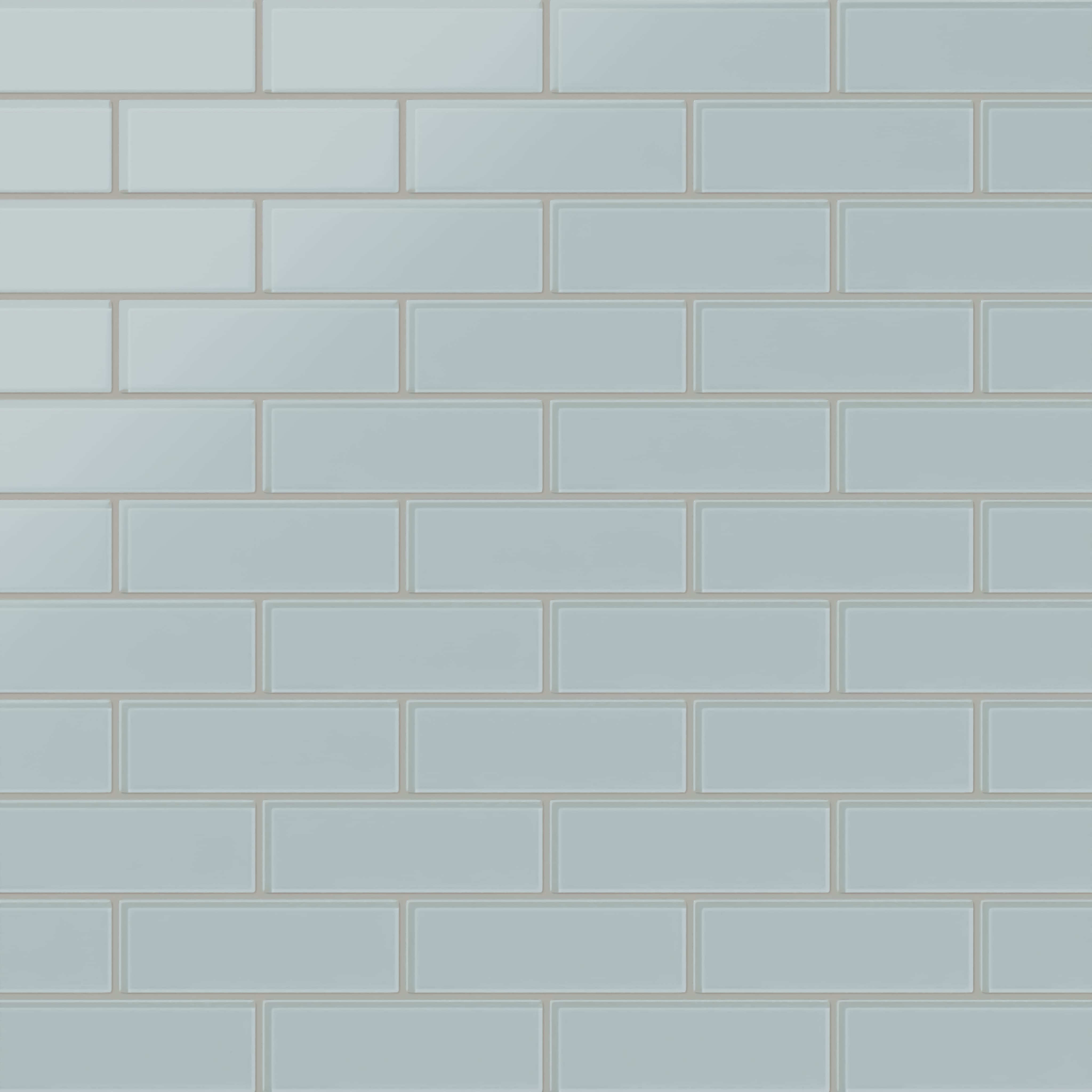 Quick Ship 2x6 Glass Tile in Great Blue Heron Matte