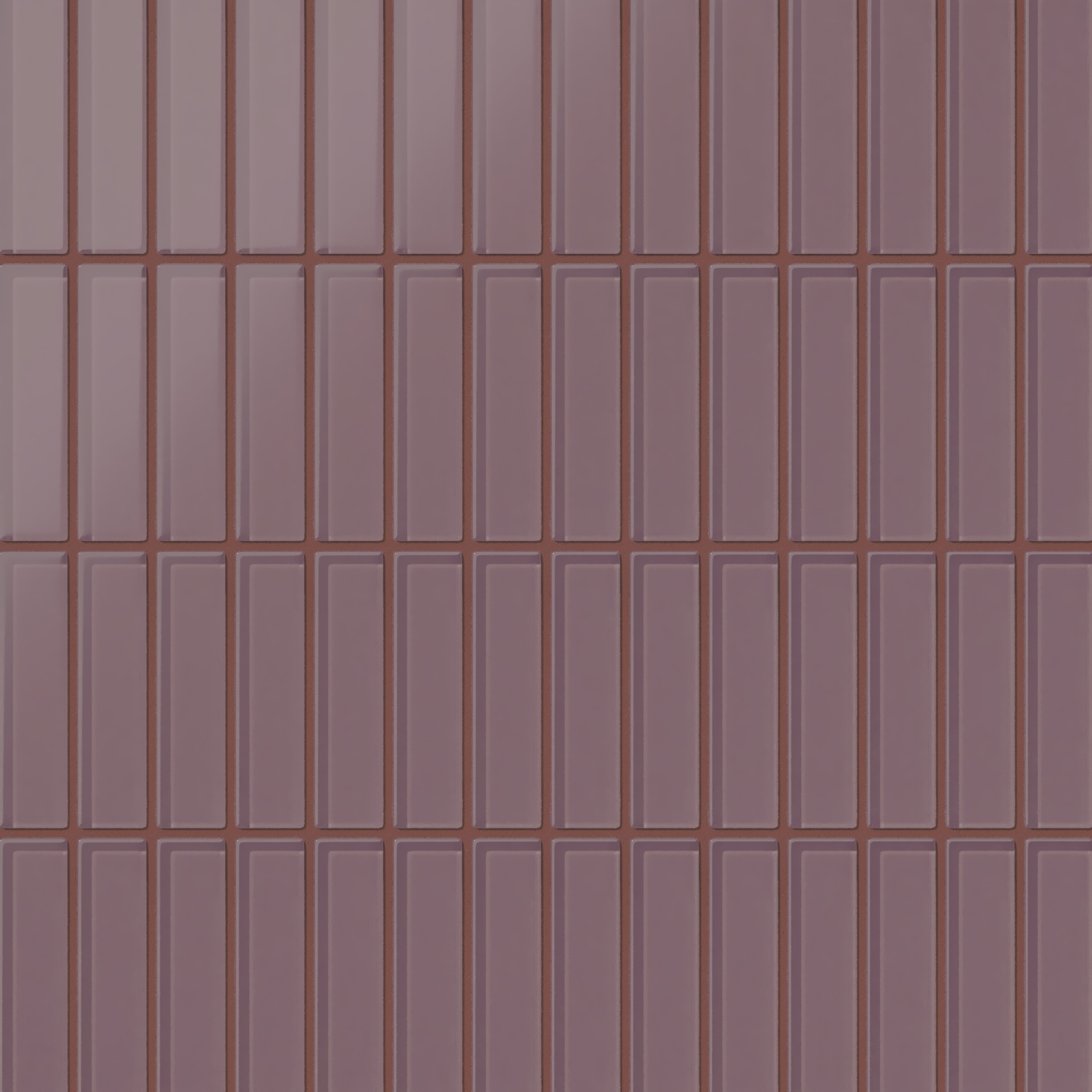1x4 Straight Set Sheeted Glass Mosaic Tile in Crane Matte