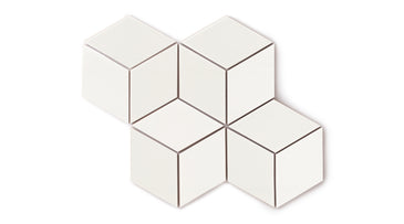 Large Diamond Original Ceramic Tile in Feldspar Gloss