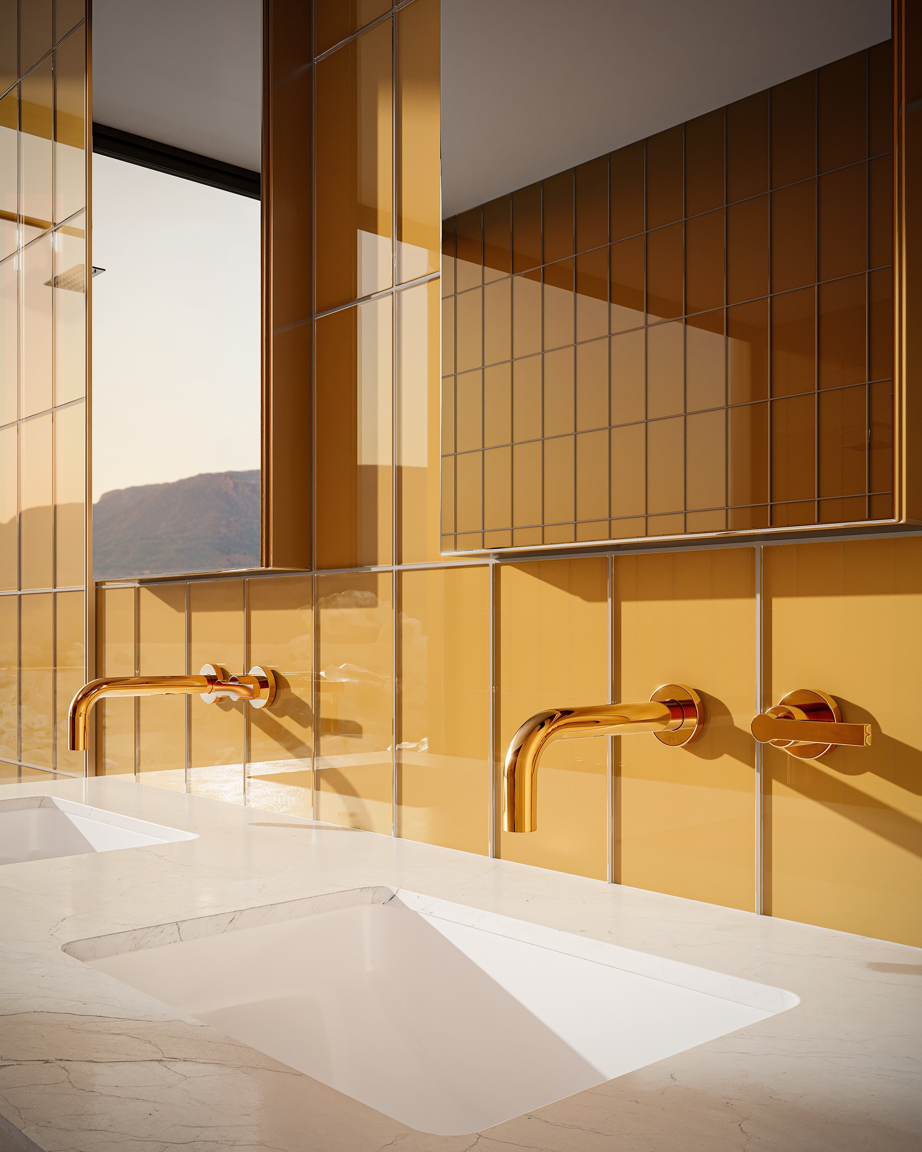 6x12 Glass Tile in Falcon Gloss