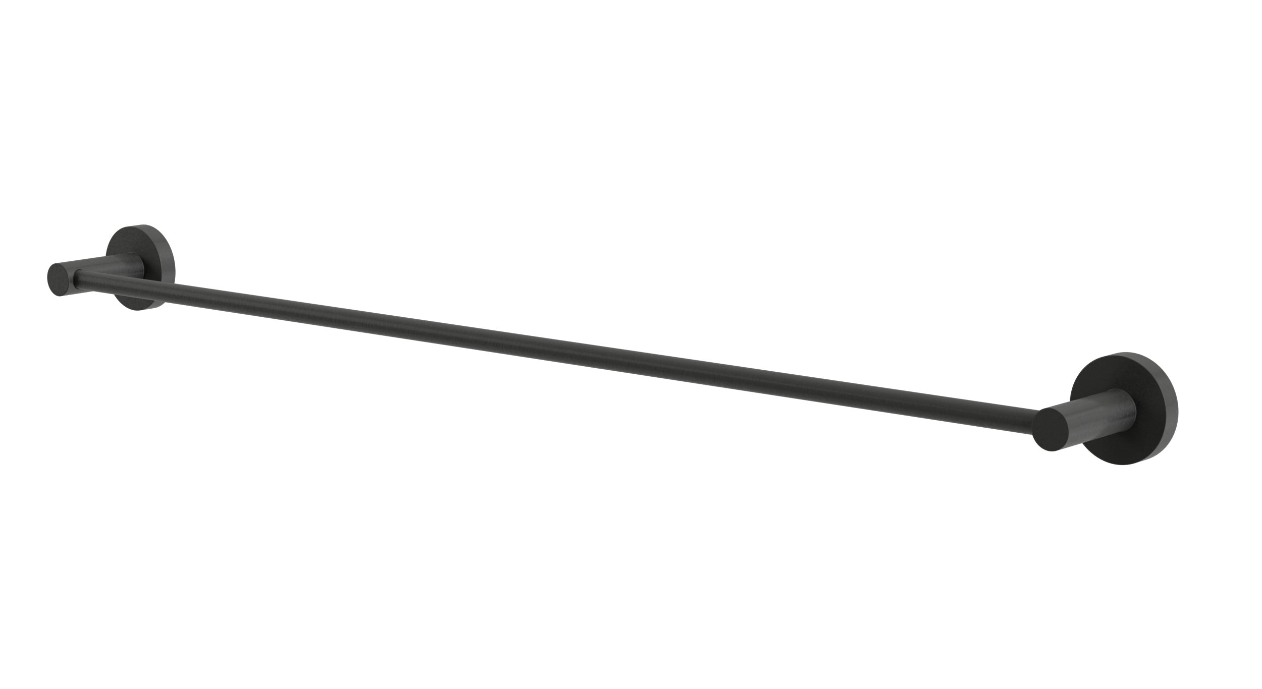 Flatiron Round Towel Bar 30" in Blackened Nickel
