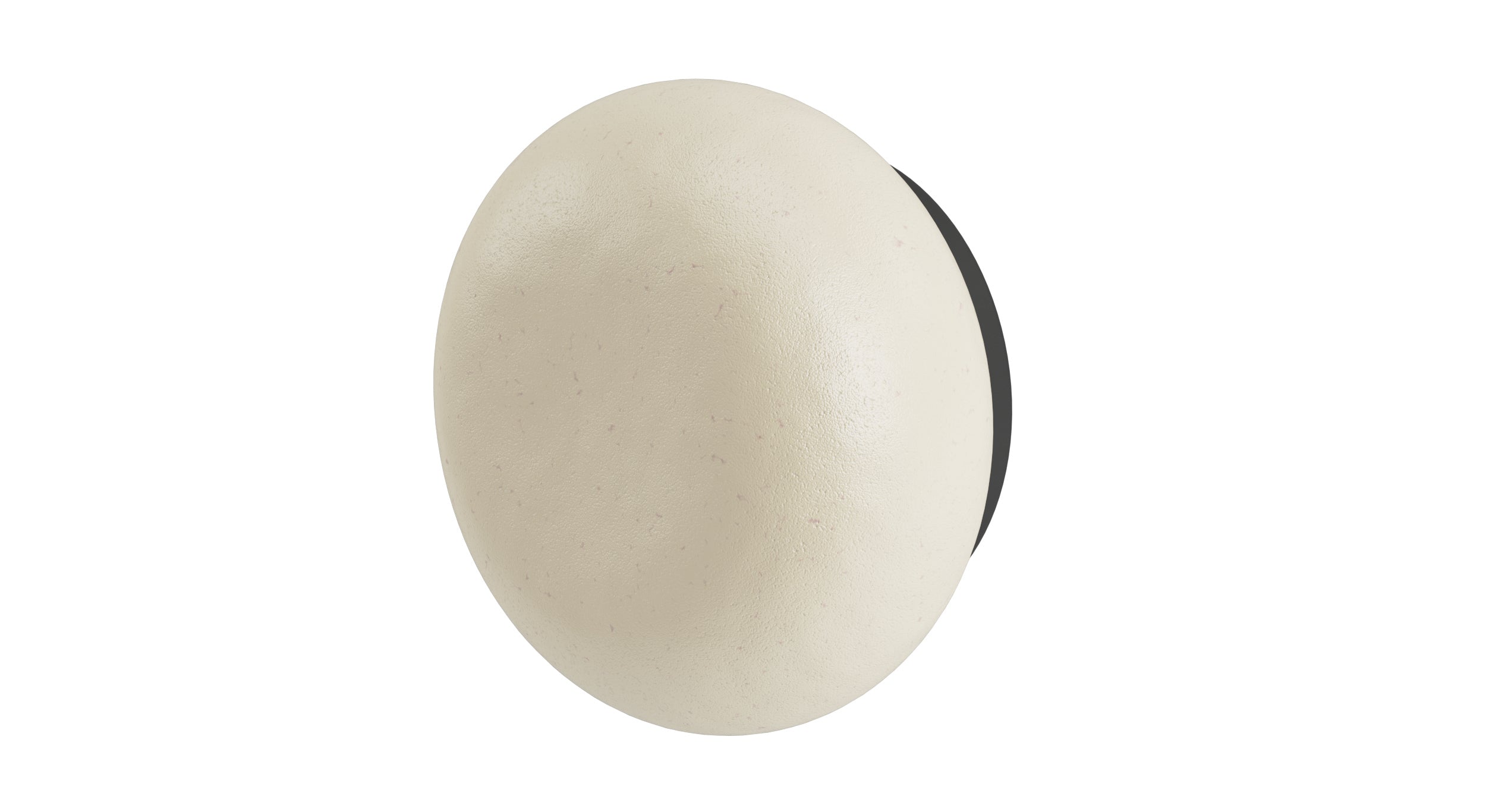 Foundry One Handle Wall Mount Diverter/Volume Control Shower Trim with Pebble Ceramic Knob Handle in Matte Black
