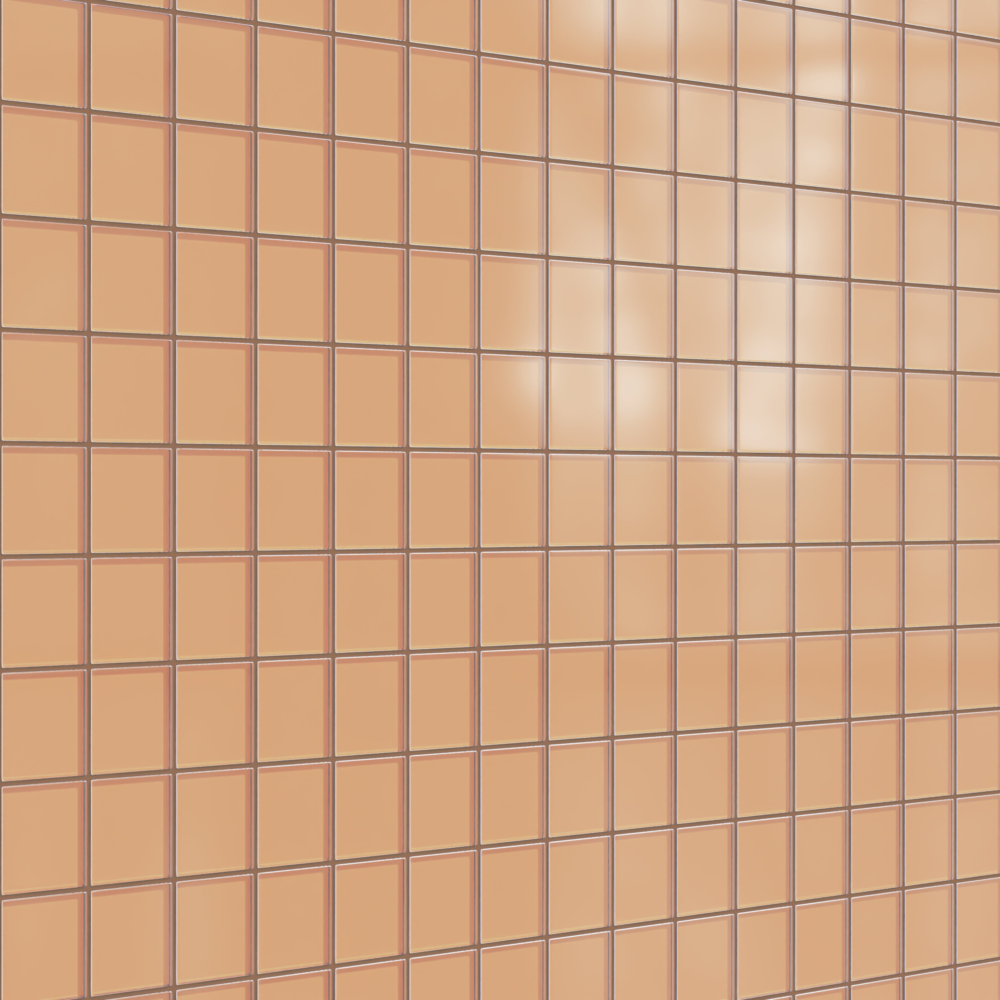 3x3 Straight Set Sheeted Glass Mosaic Tile in Carolina Wren Matte