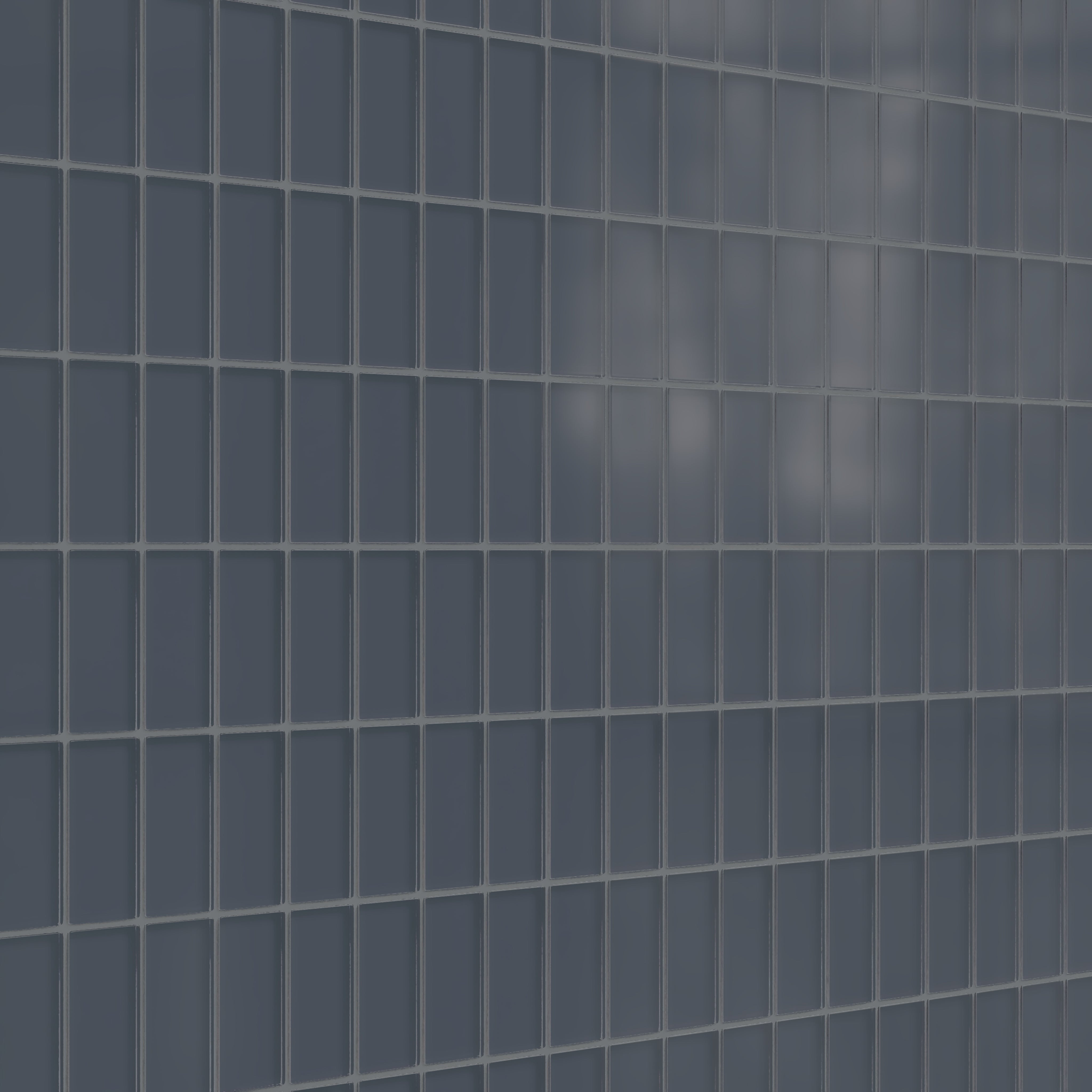 2x4 Straight Set Sheeted Glass Mosaic Tile in Junco Matte