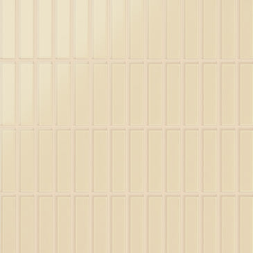 1x4 Straight Set Sheeted Glass Mosaic Tile in Chickadee Matte