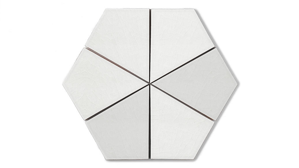 Hexite Original Ceramic Tile in Frost Gloss