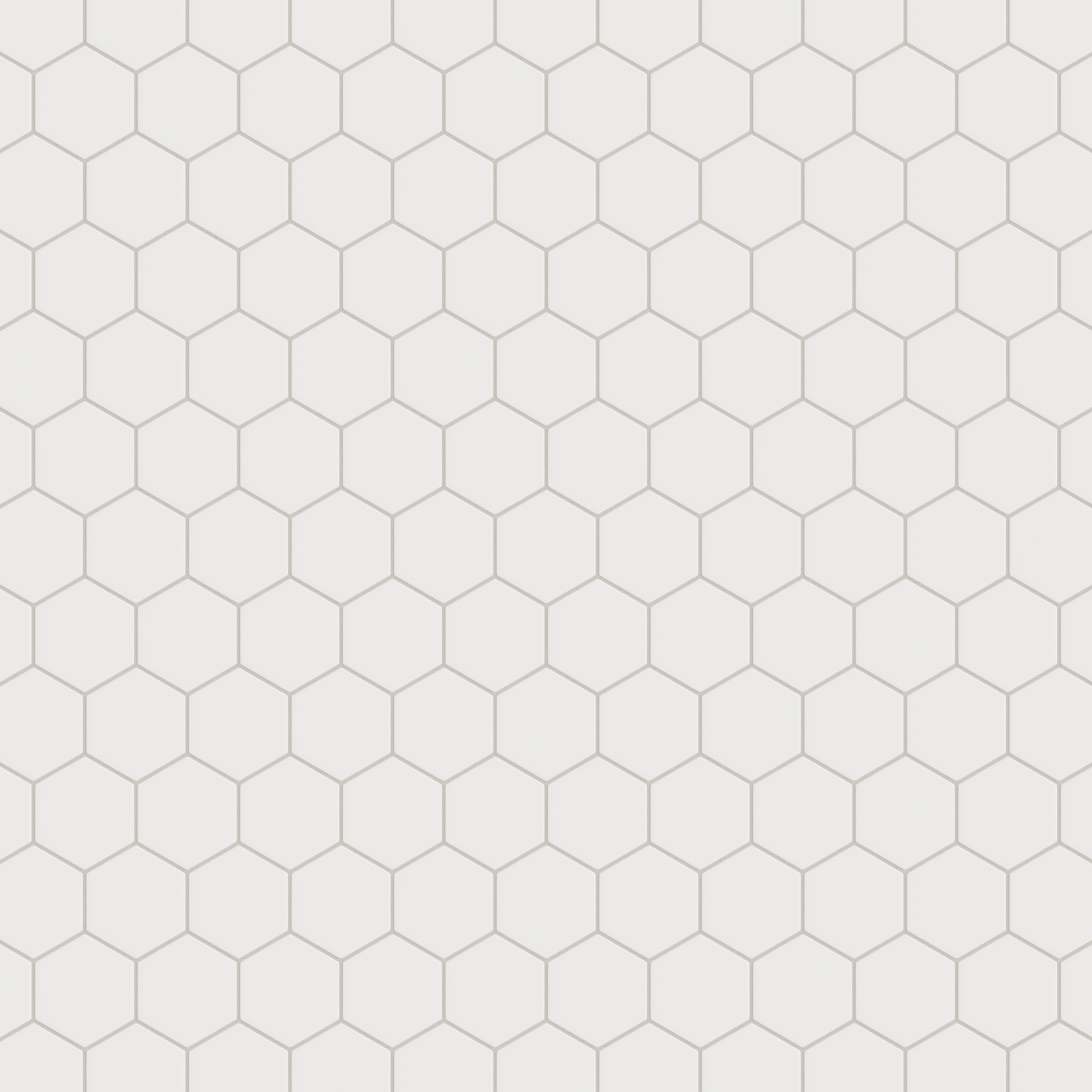 4" Hexagon Original Ceramic Tile in Frost Matte