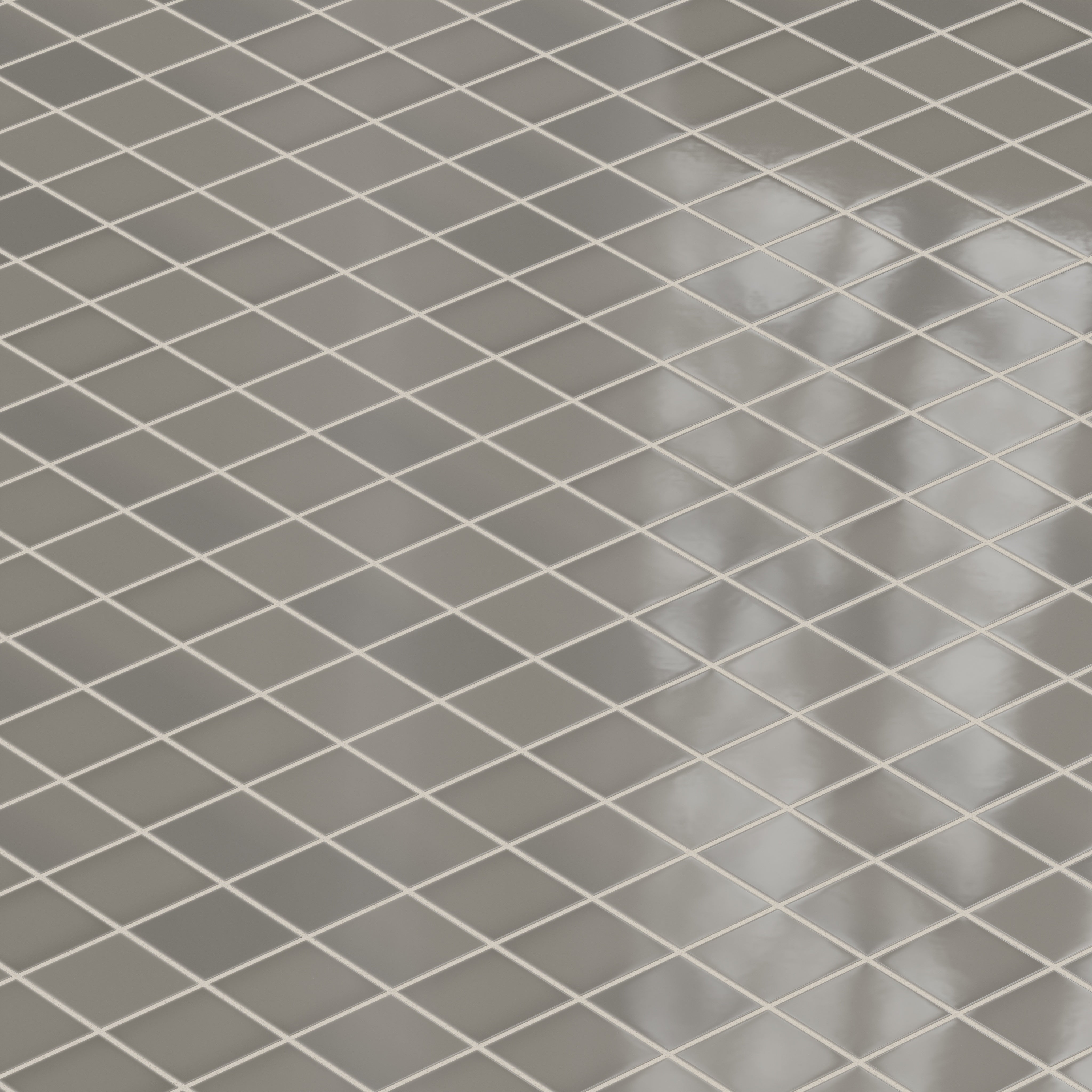 3x3 Straight Set Sheeted Natural Press Ceramic Mosaic Tile in Timberline Gloss
