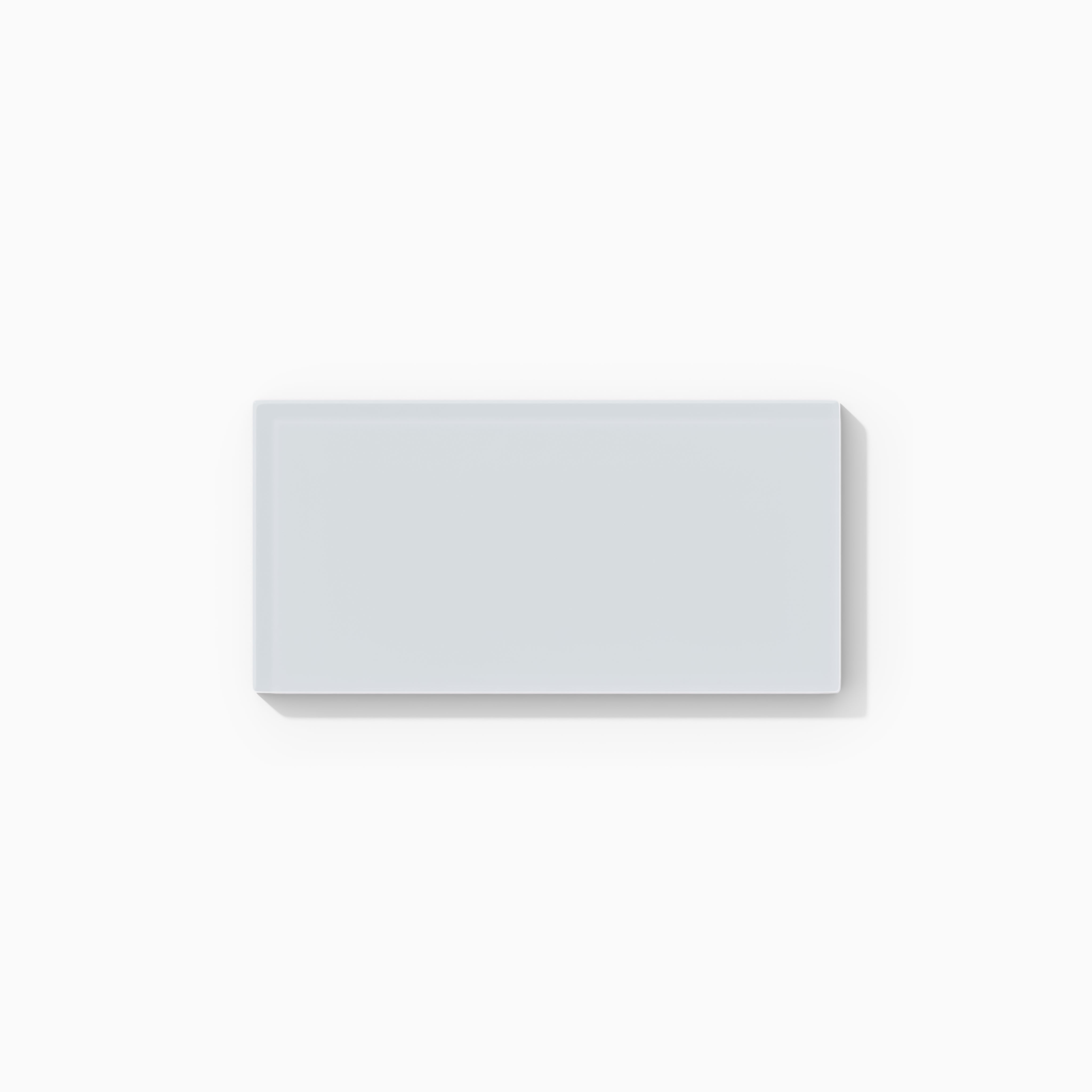 3x6 Glass Tile in Snowy Owl Gloss