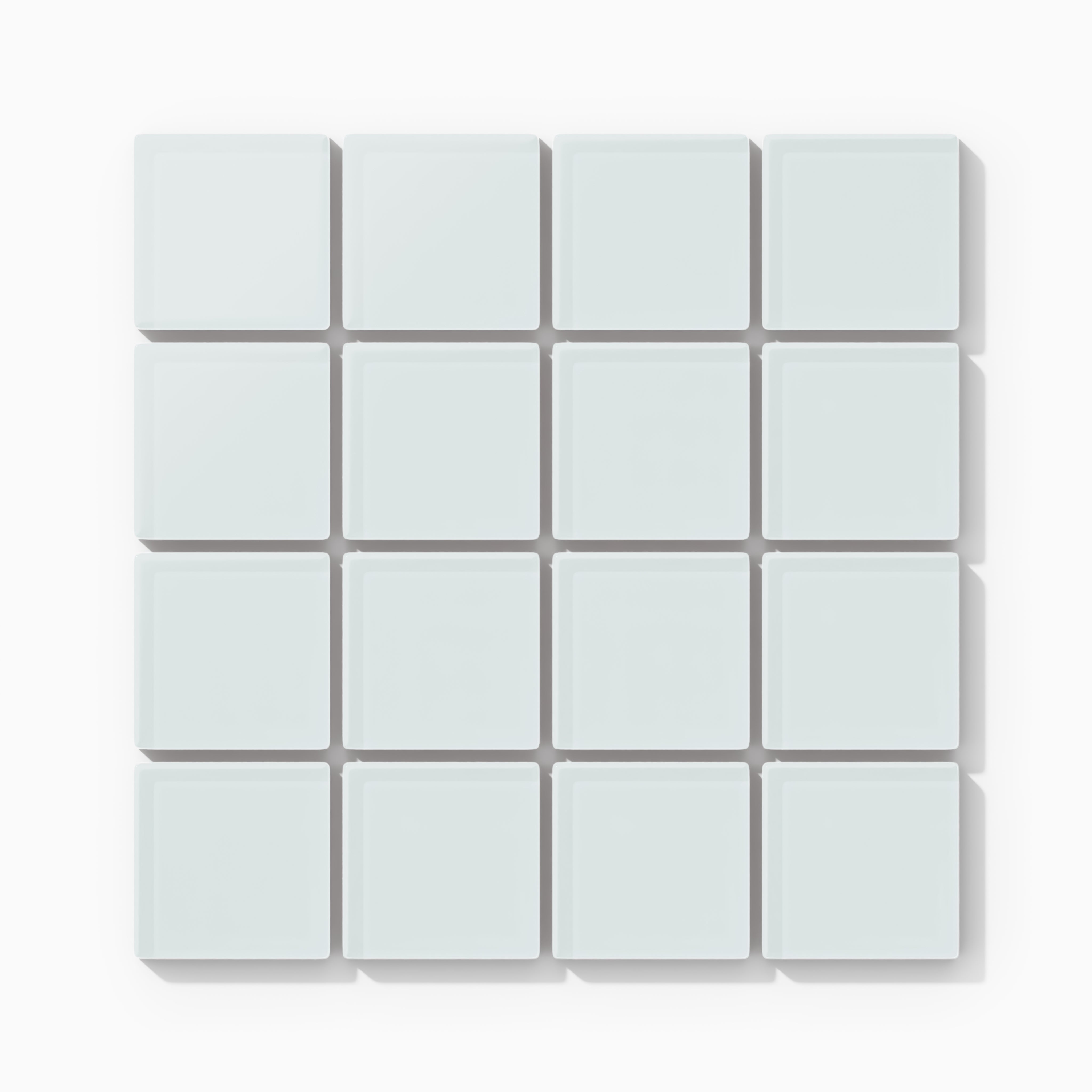 2x2 Straight Set Sheeted Glass Mosaic Tile in Warbler Matte