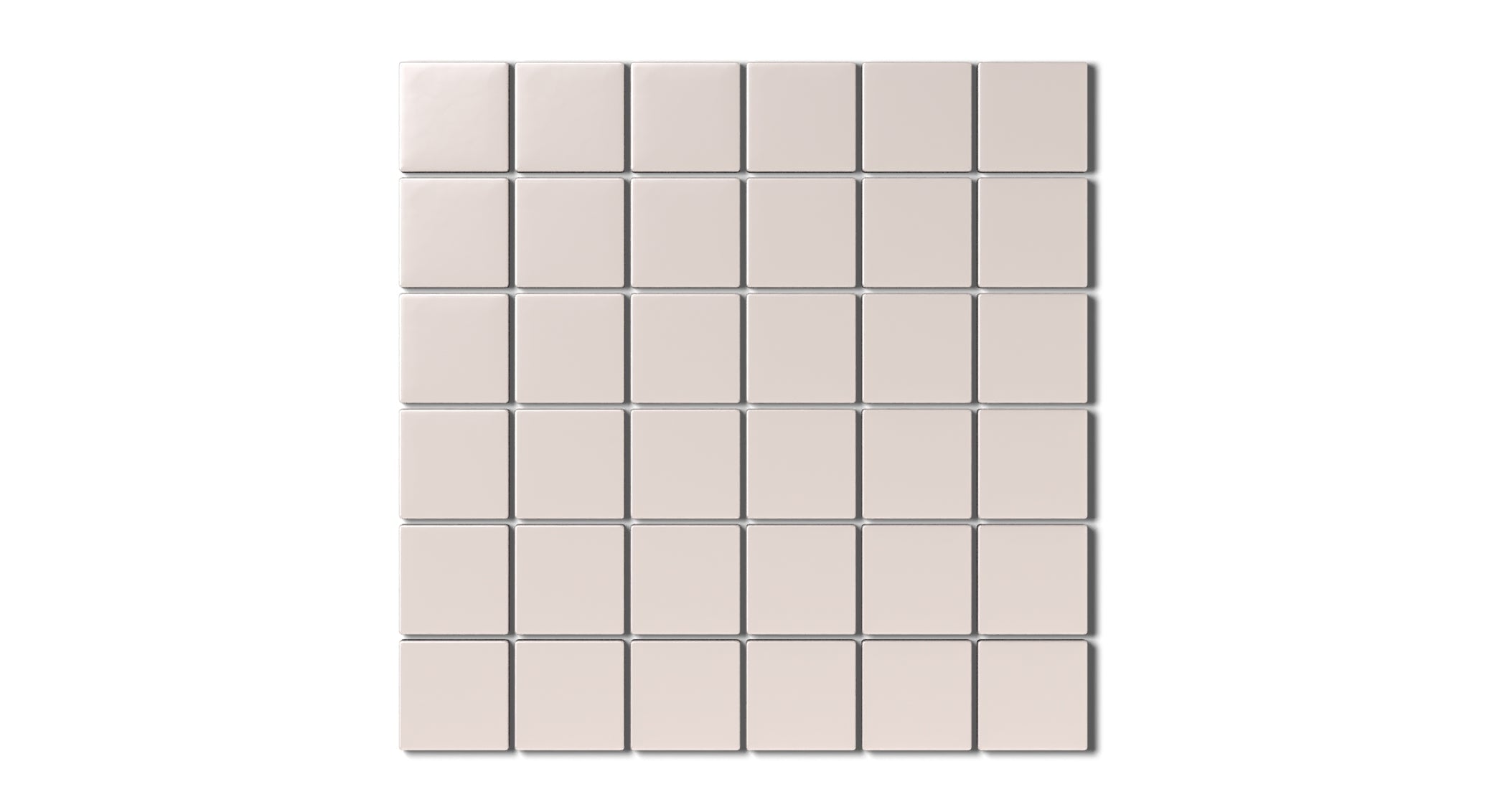 2x2 Straight Set Sheeted Natural Press Ceramic Mosaic Tile in Tyrian Purple Matte