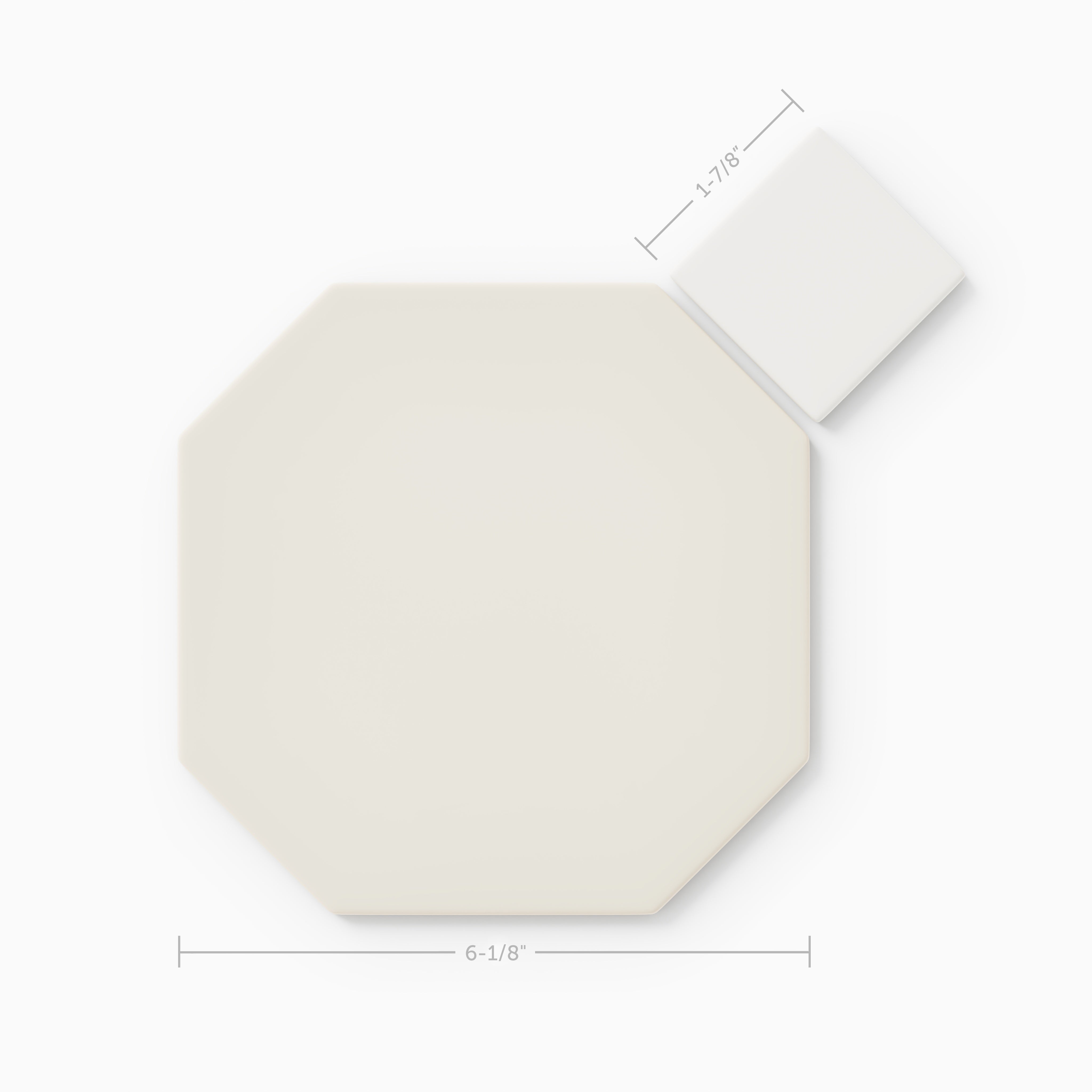 Gramercy Original Ceramic Tile in Feldspar Matte & Calcite Matte