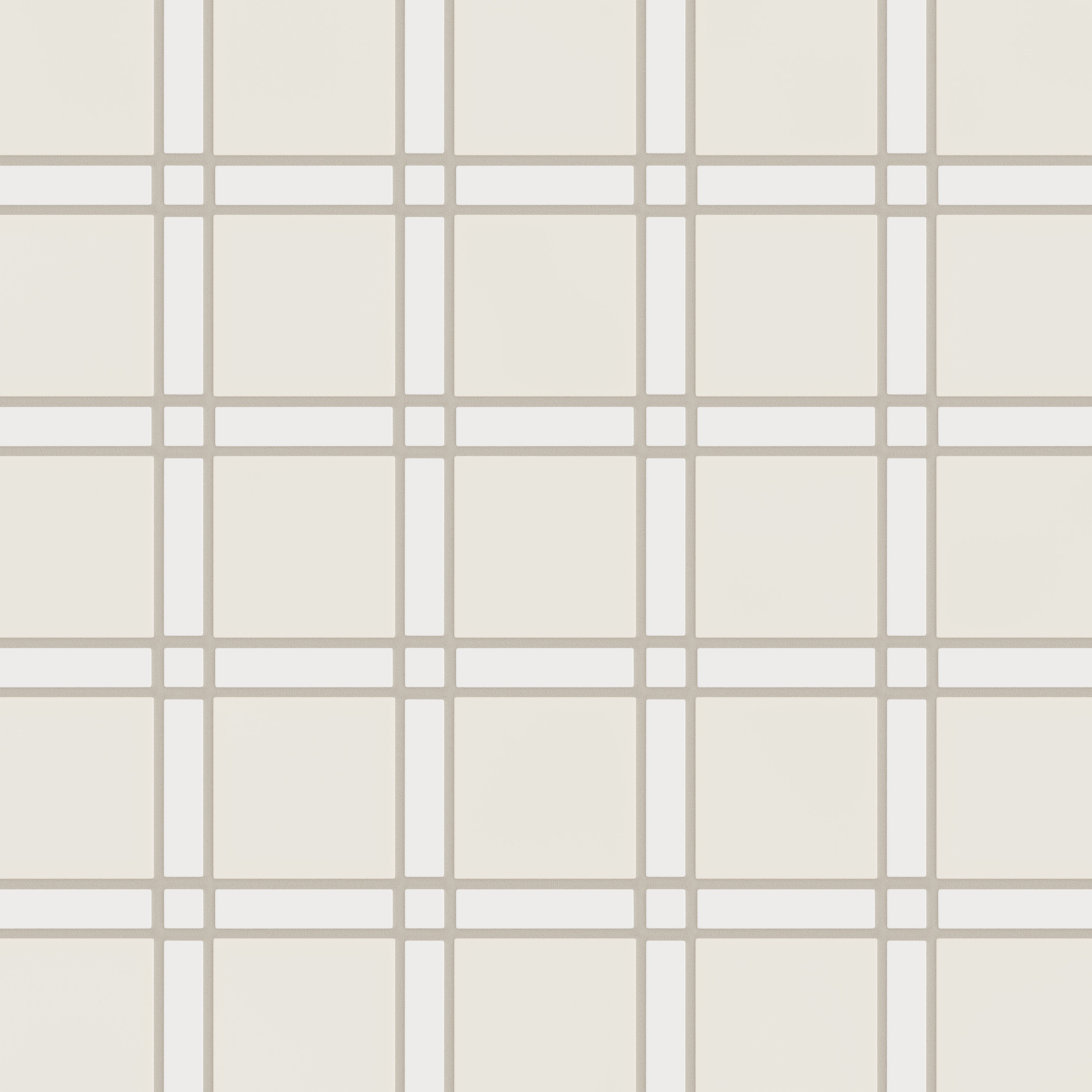 Lattice Sheeted Original Ceramic Tile in Calcite Matte & Feldspar Matte
