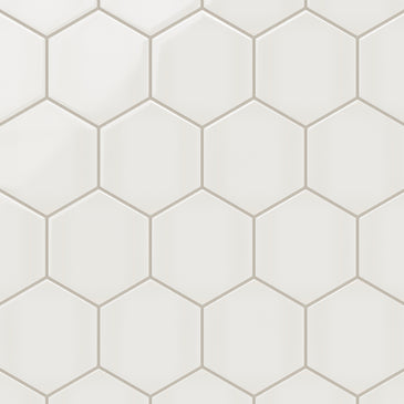 6" Hexagon Original Ceramic Tile in Feldspar Gloss
