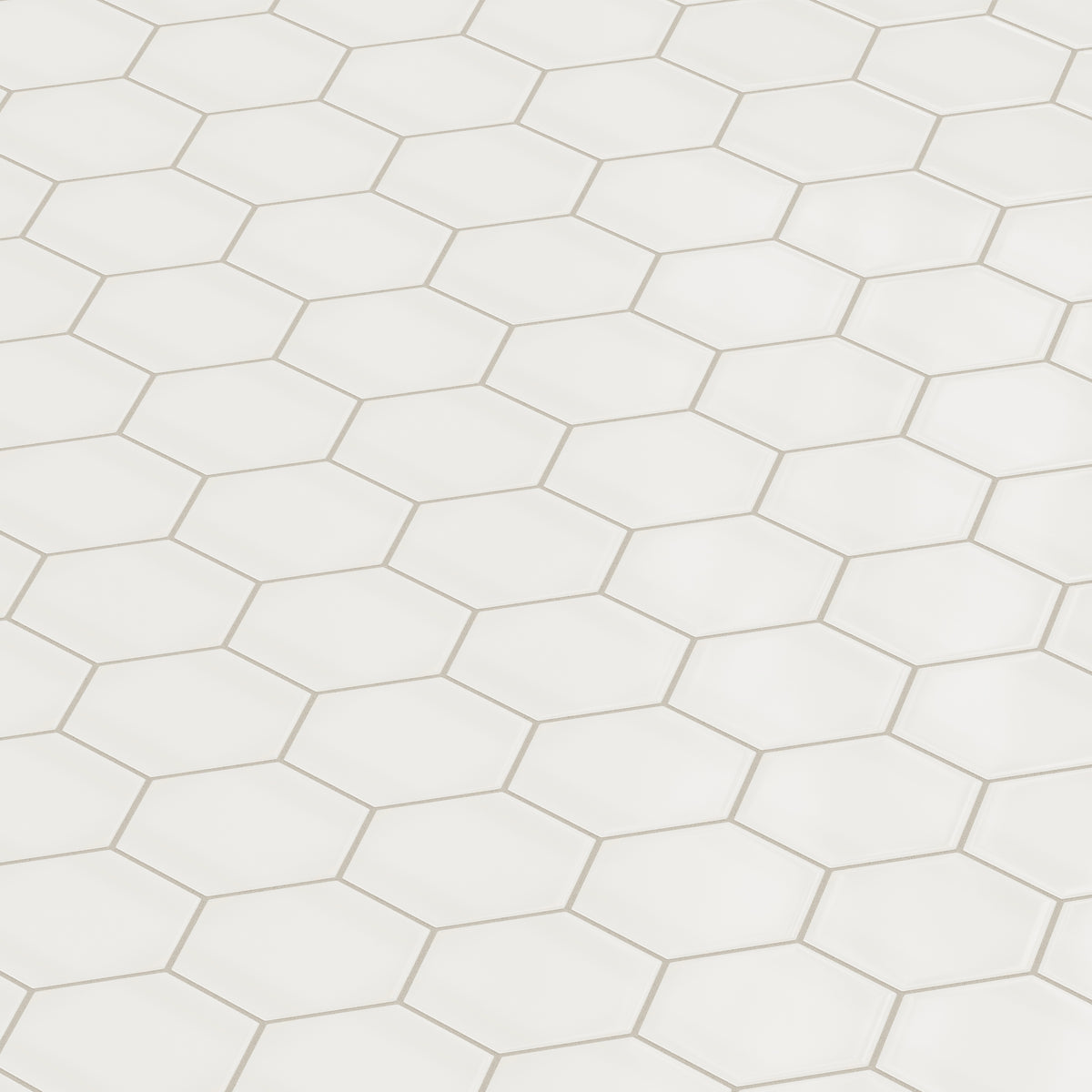 6" Hexagon Original Ceramic Tile in Feldspar Gloss