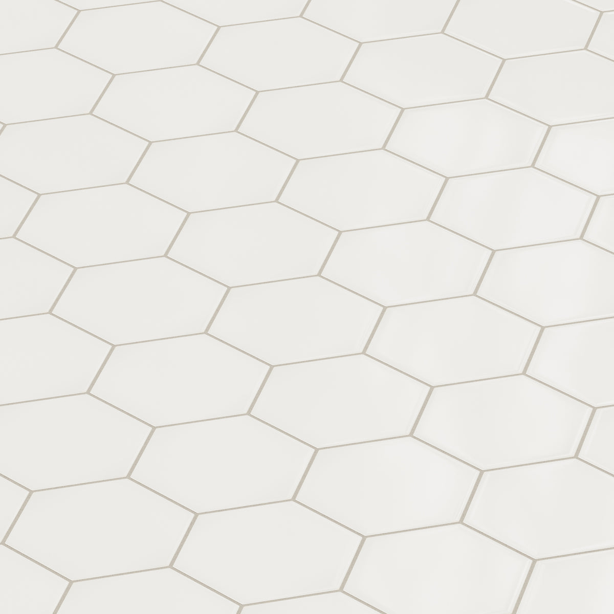 8" Hexagon Original Ceramic Tile in Feldspar Gloss