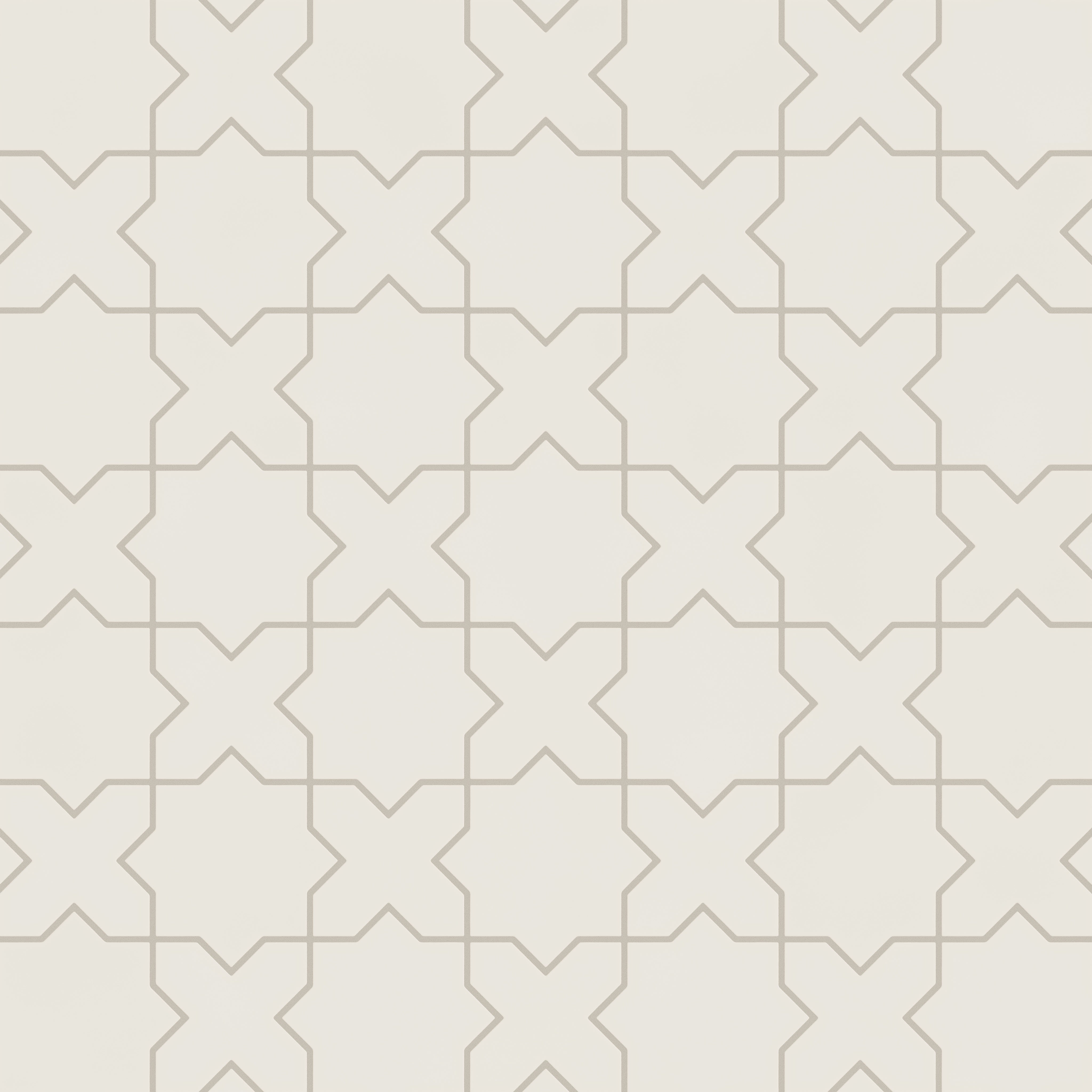 Star & Cross Original Ceramic Tile in Feldspar Matte