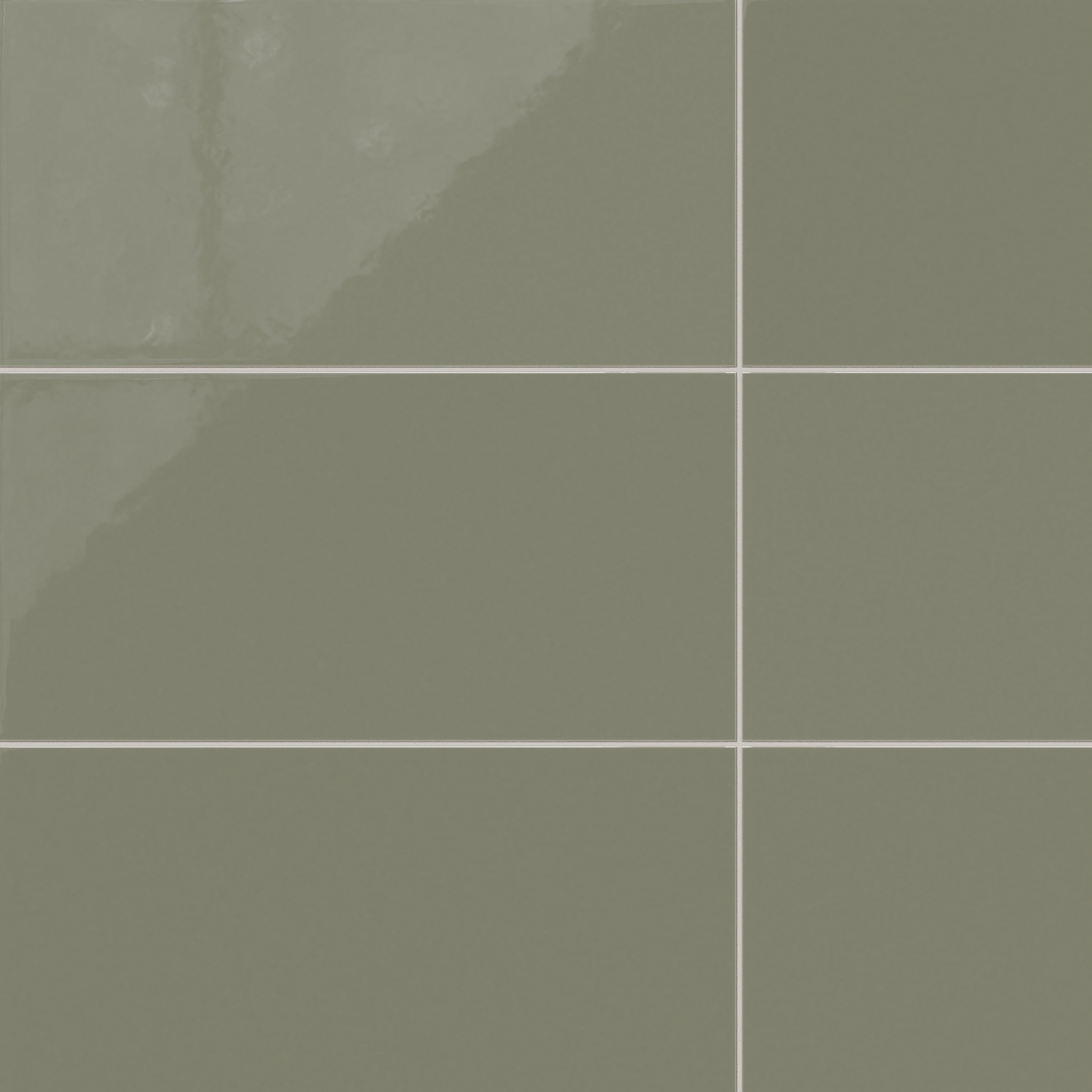 12x24 Natural Press Ceramic Tile in Fern Gloss