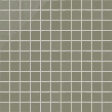 2x2 Straight Set Sheeted Natural Press Ceramic Mosaic Tile in Fern Gloss