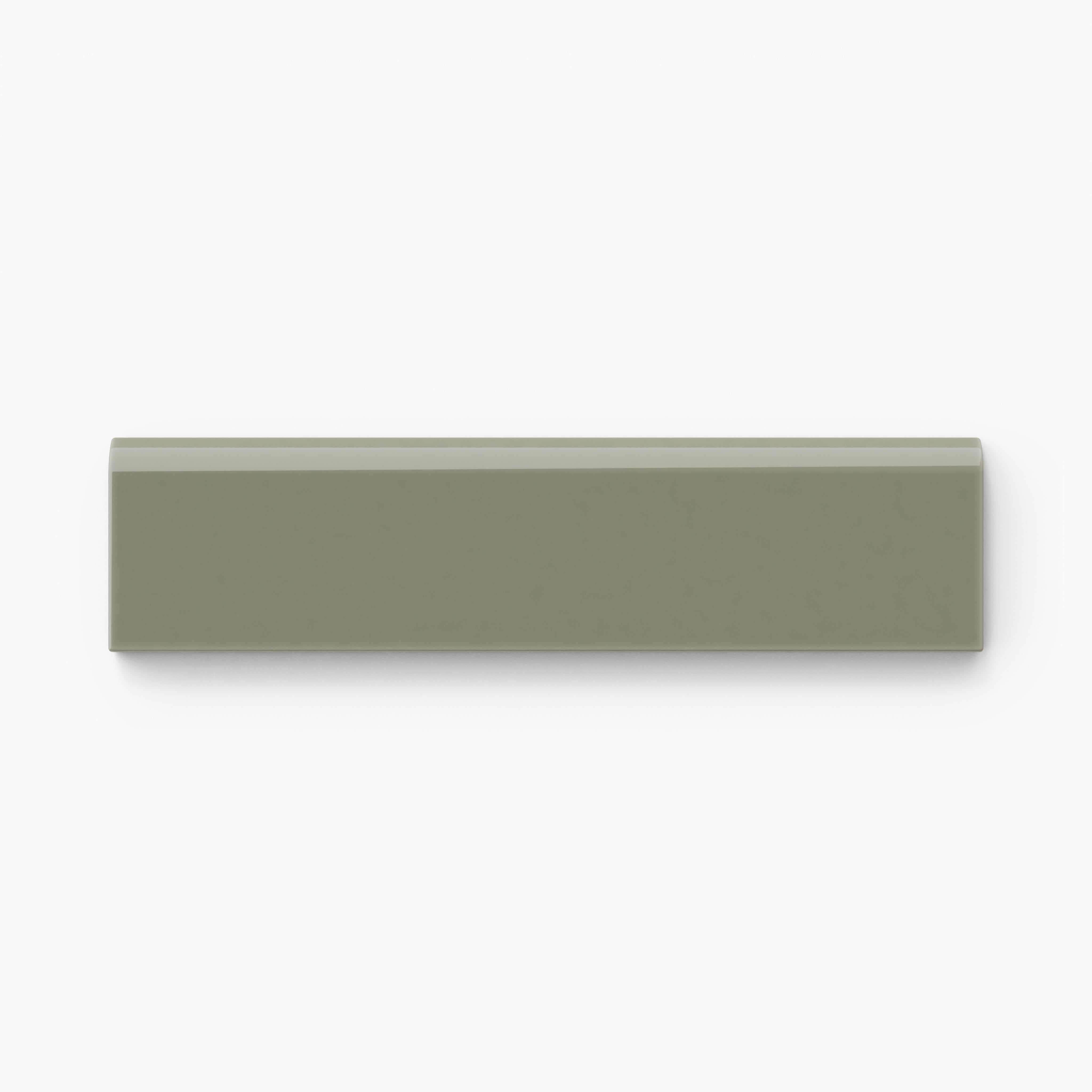 Quick Ship 2x8 Long Edge Bullnose Natural Press Trim in Fern Gloss
