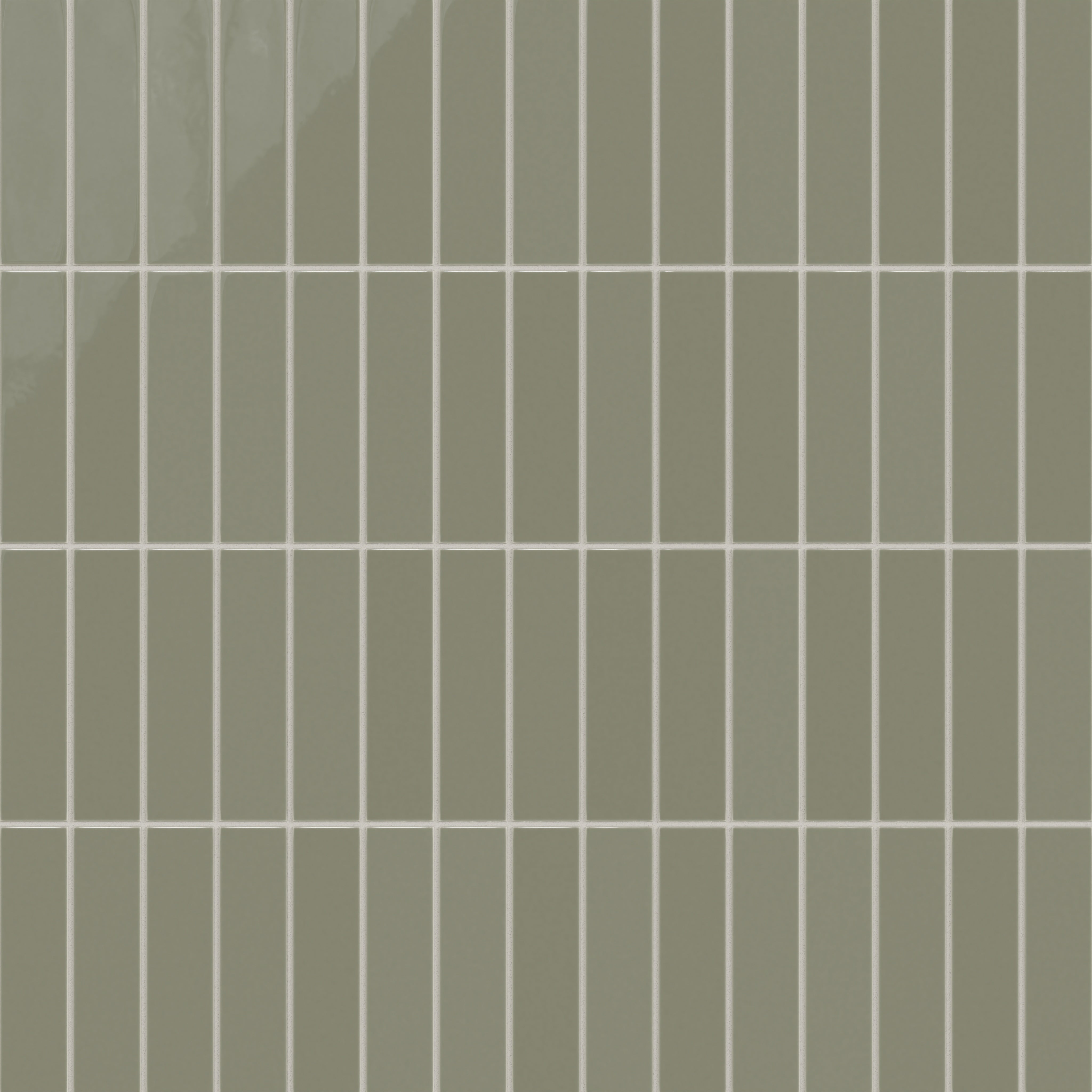 2x8 Natural Press Tile in Fern Gloss