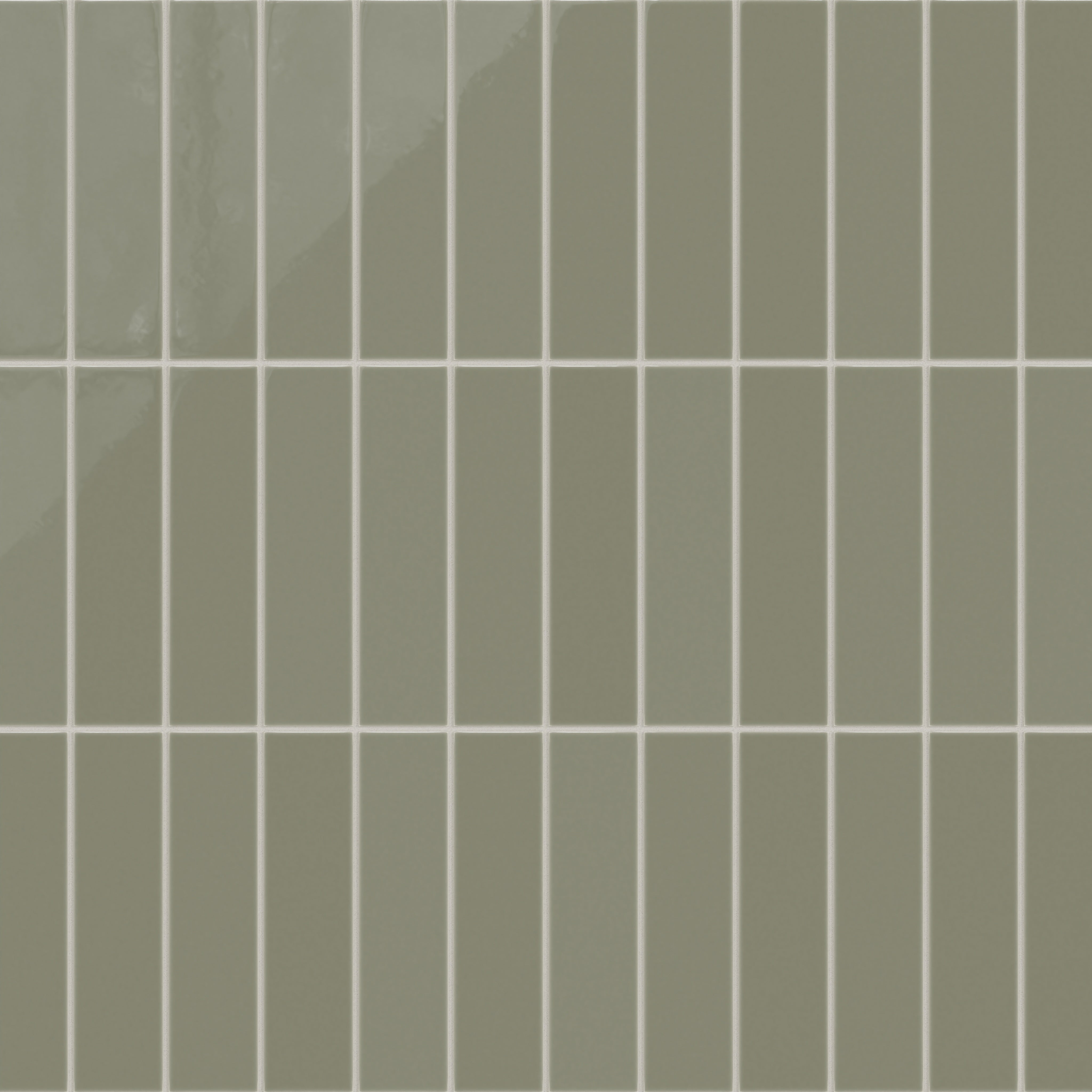 3x12 Natural Press Ceramic Tile in Fern Gloss