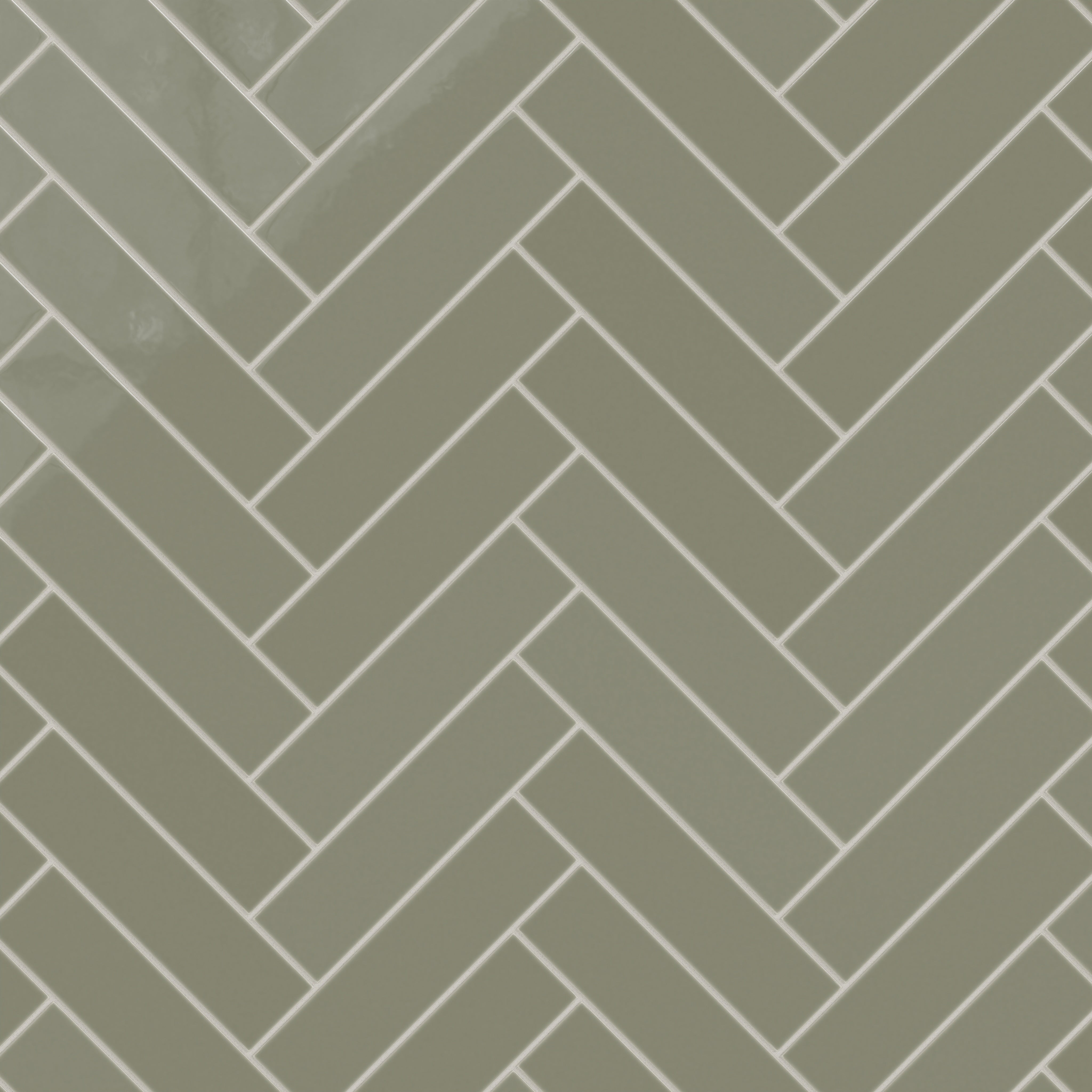 3x12 Natural Press Ceramic Tile in Fern Gloss