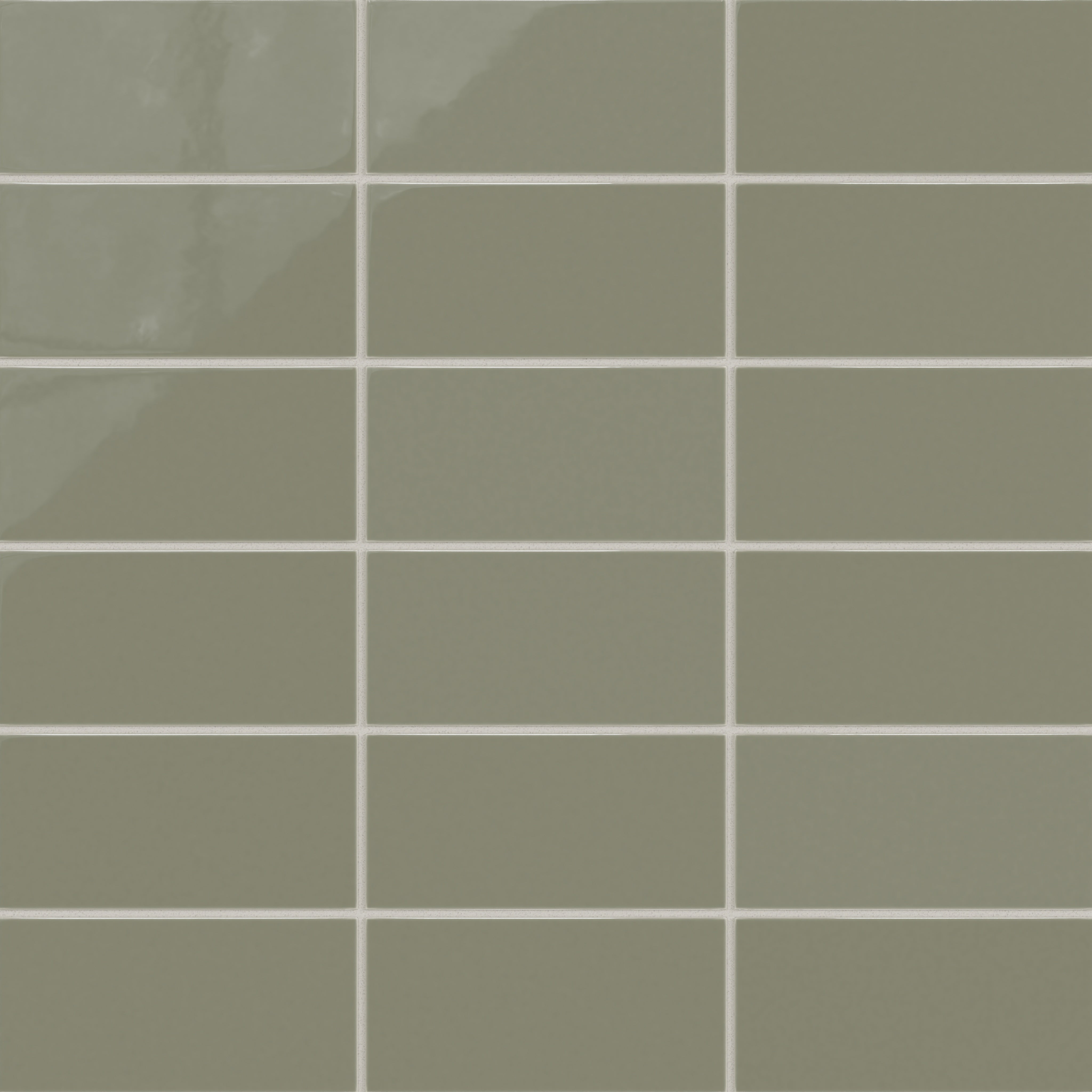 4x8 Natural Press Ceramic Tile in Fern Gloss