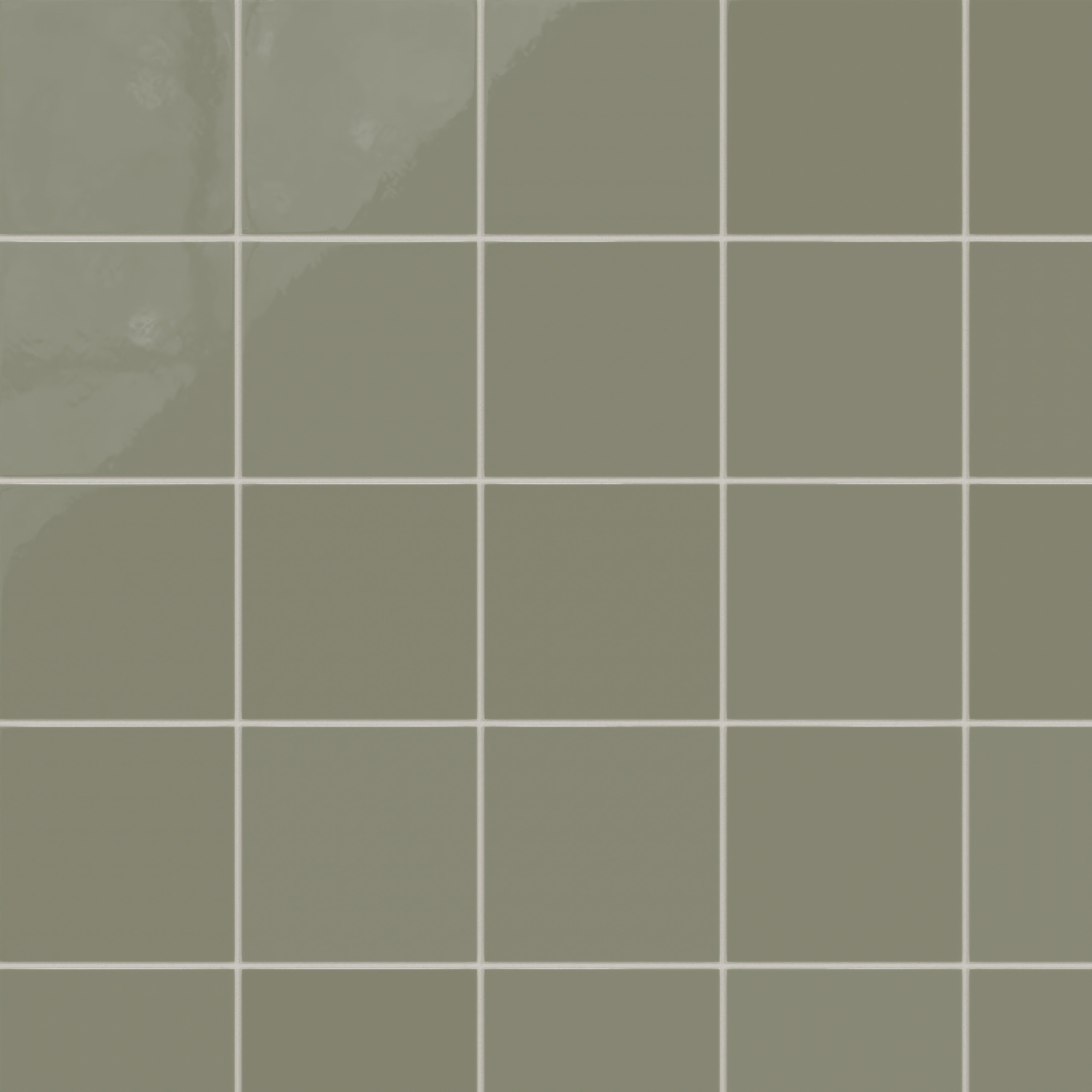 8x8 Natural Press Ceramic Tile in Fern Gloss
