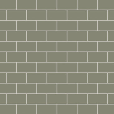 2x4 Half Offset Sheeted Natural Press Ceramic Mosaic Tile in Fern Matte