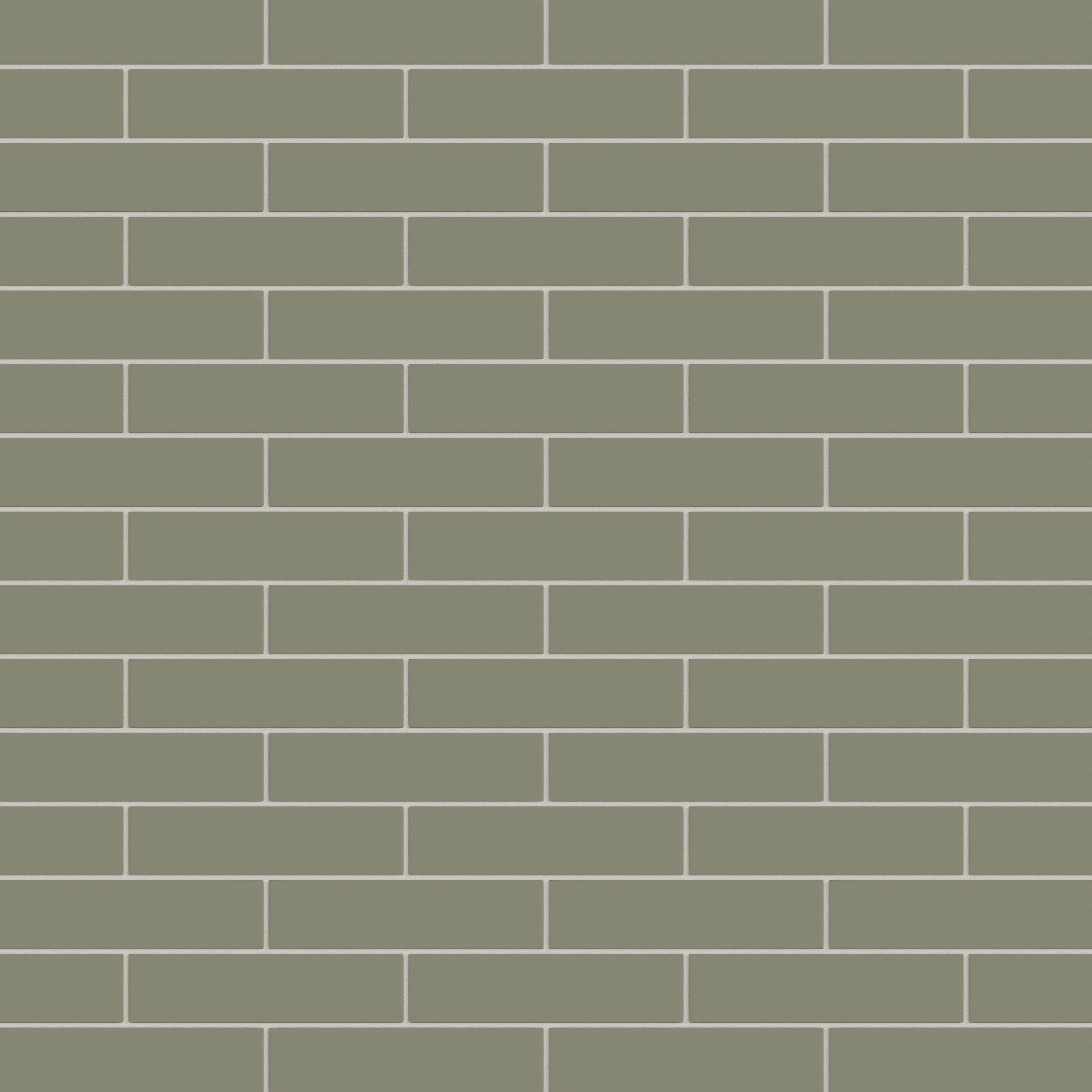 2x8 Natural Press Tile in Fern Matte