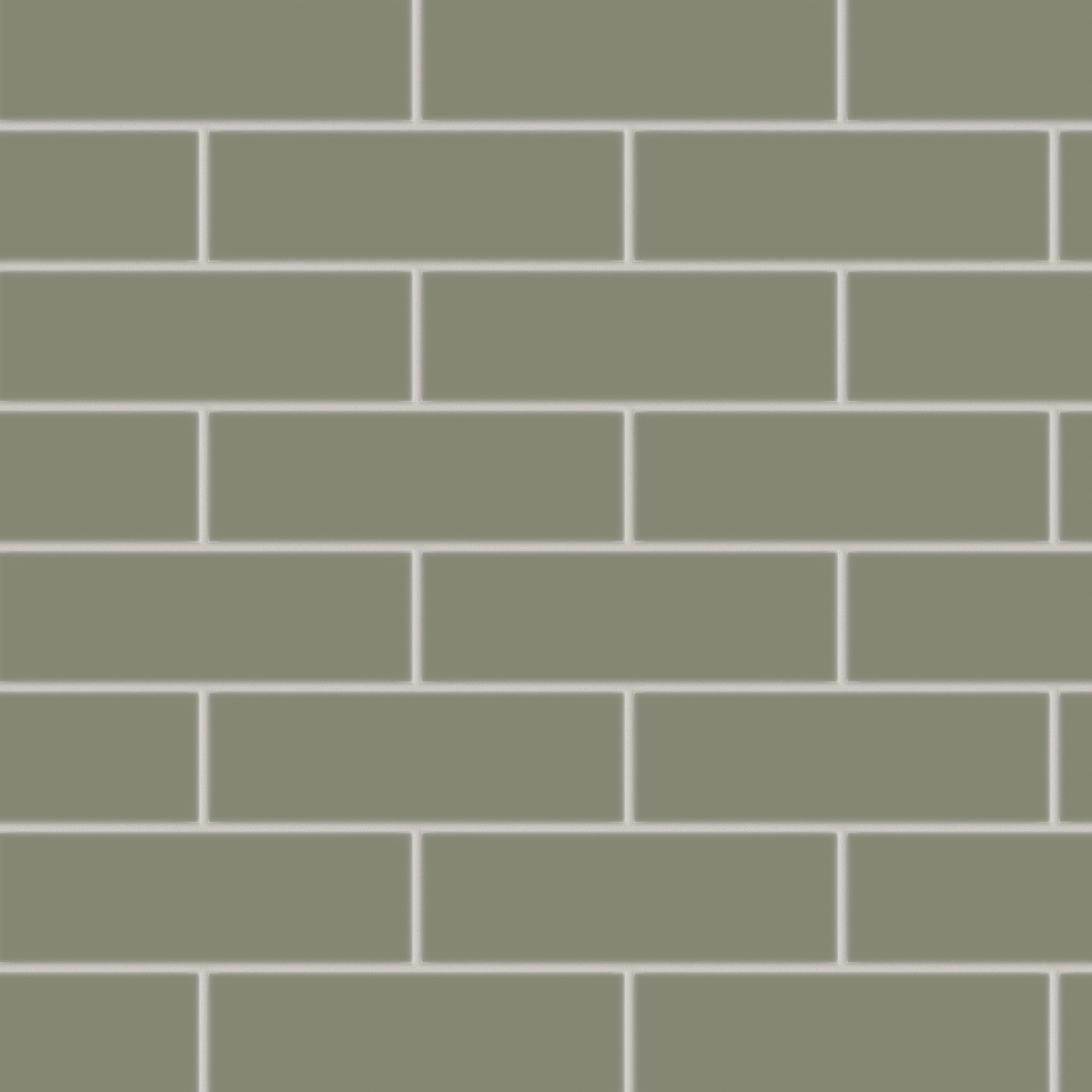 3x9 Natural Press Ceramic Tile in Fern Matte