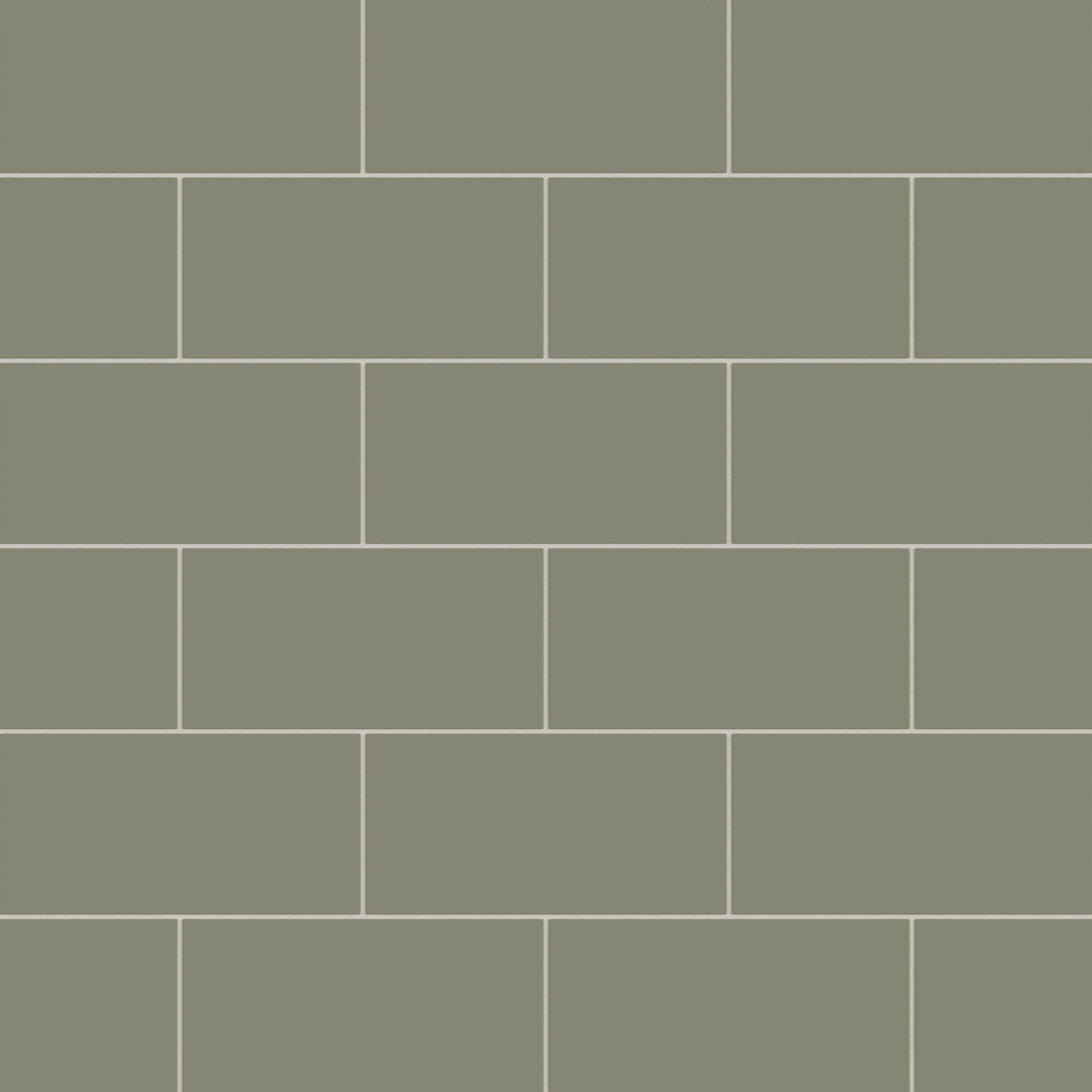 6x12 Natural Press Ceramic Tile in Fern Matte