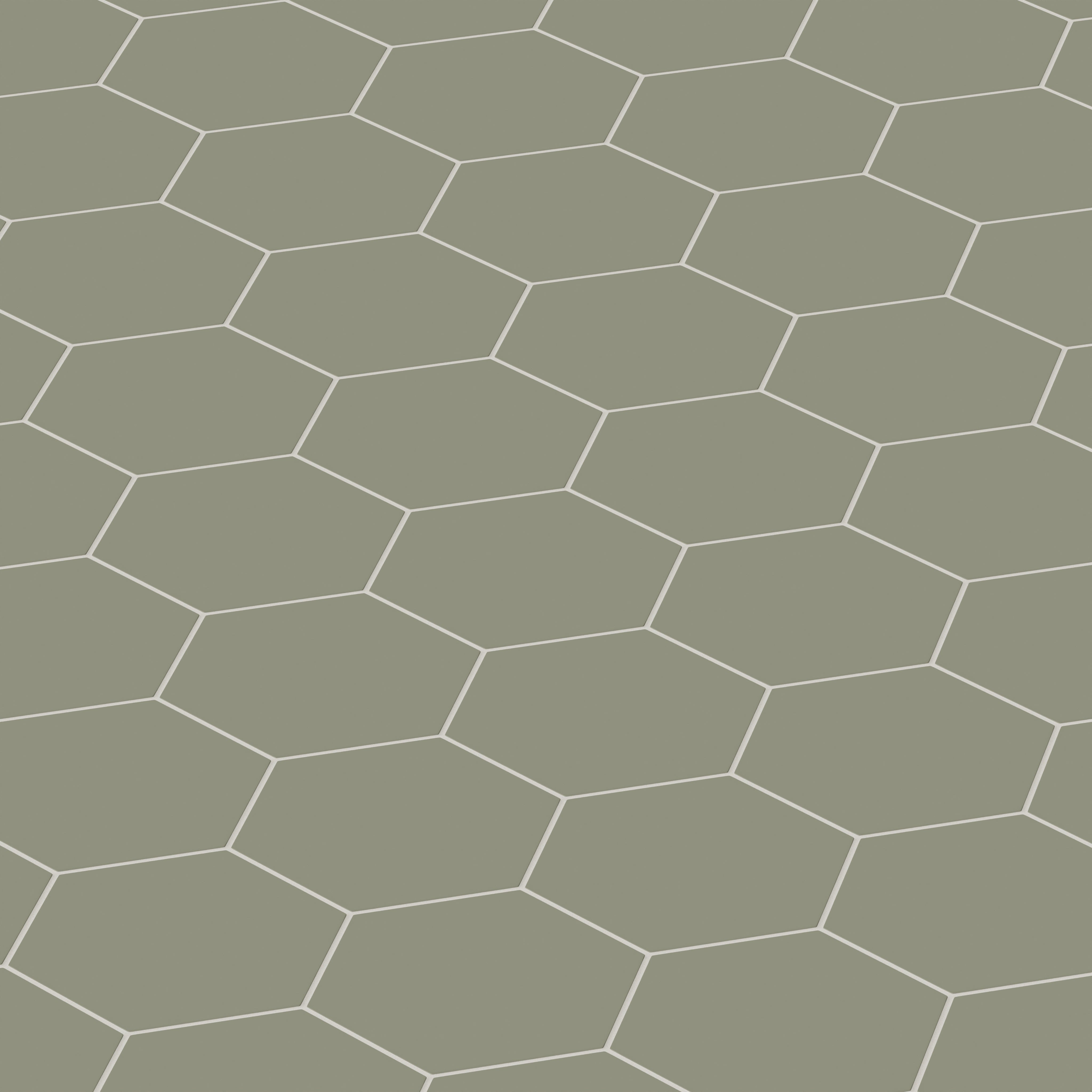 8" Hexagon Natural Press Ceramic Tile in Fern Matte