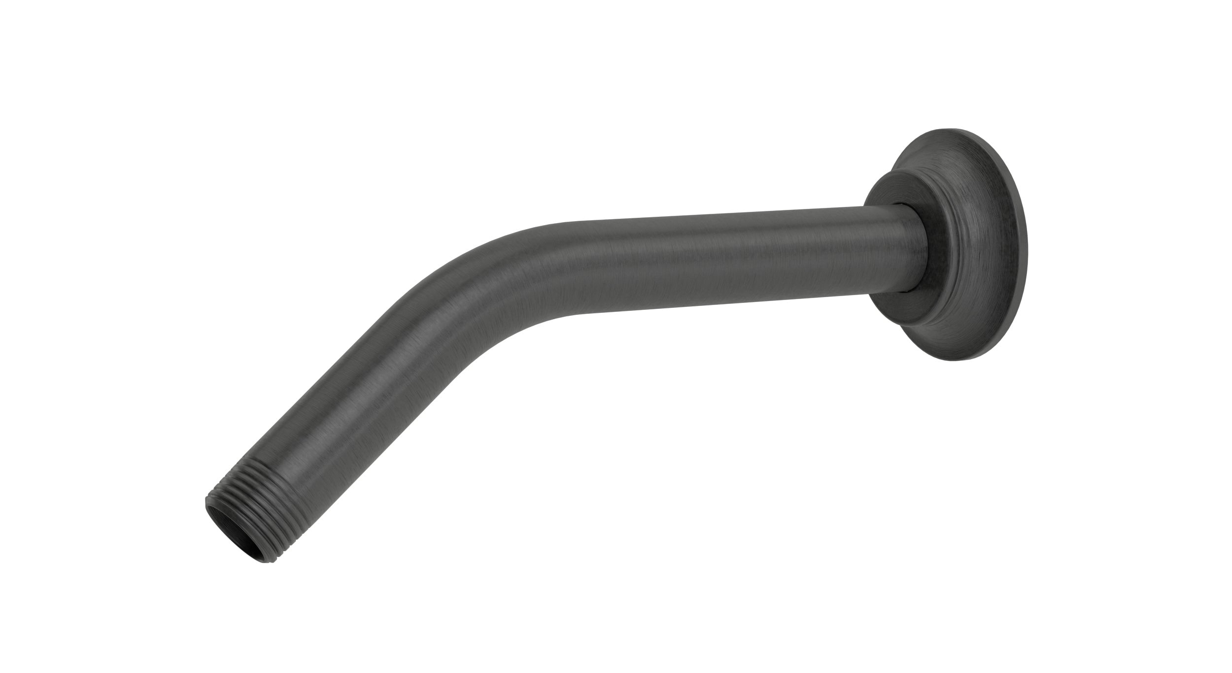 Emerson 45-Degree 8" Shower Arm with Flange in Blackened Nickel