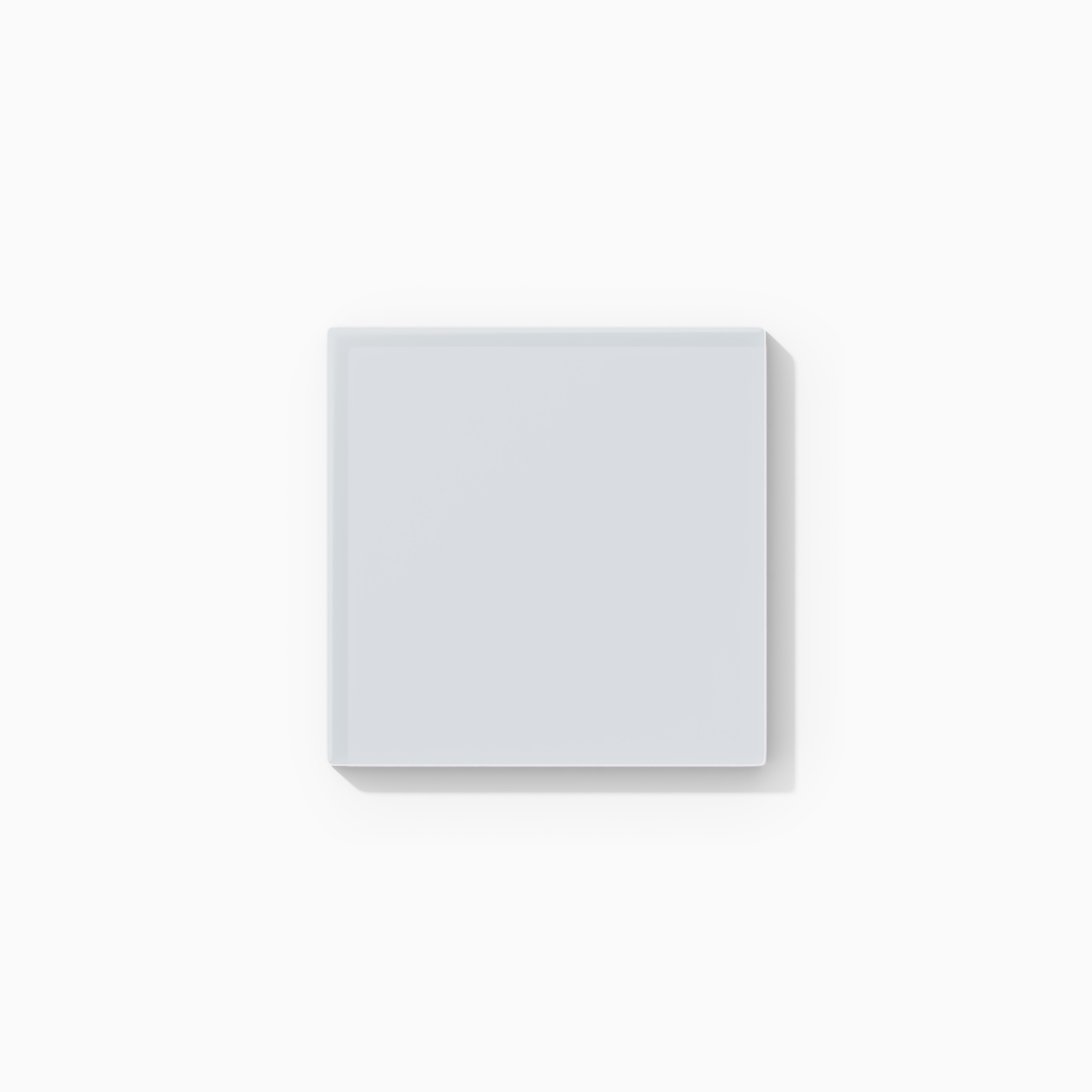 4x4 Glass Tile in Snowy Owl Matte