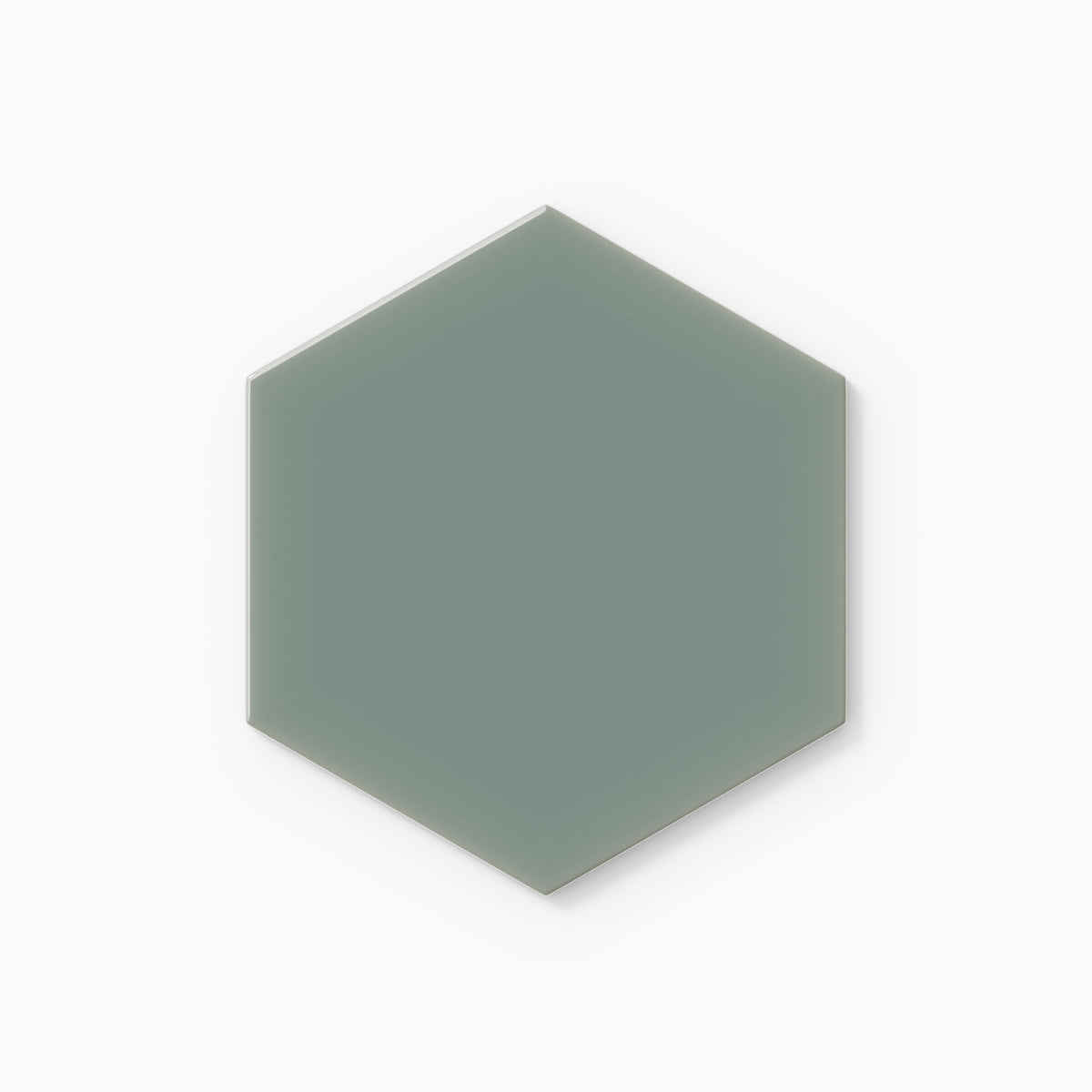 6" Hexagon Original Ceramic Tile in Flagstone Gloss