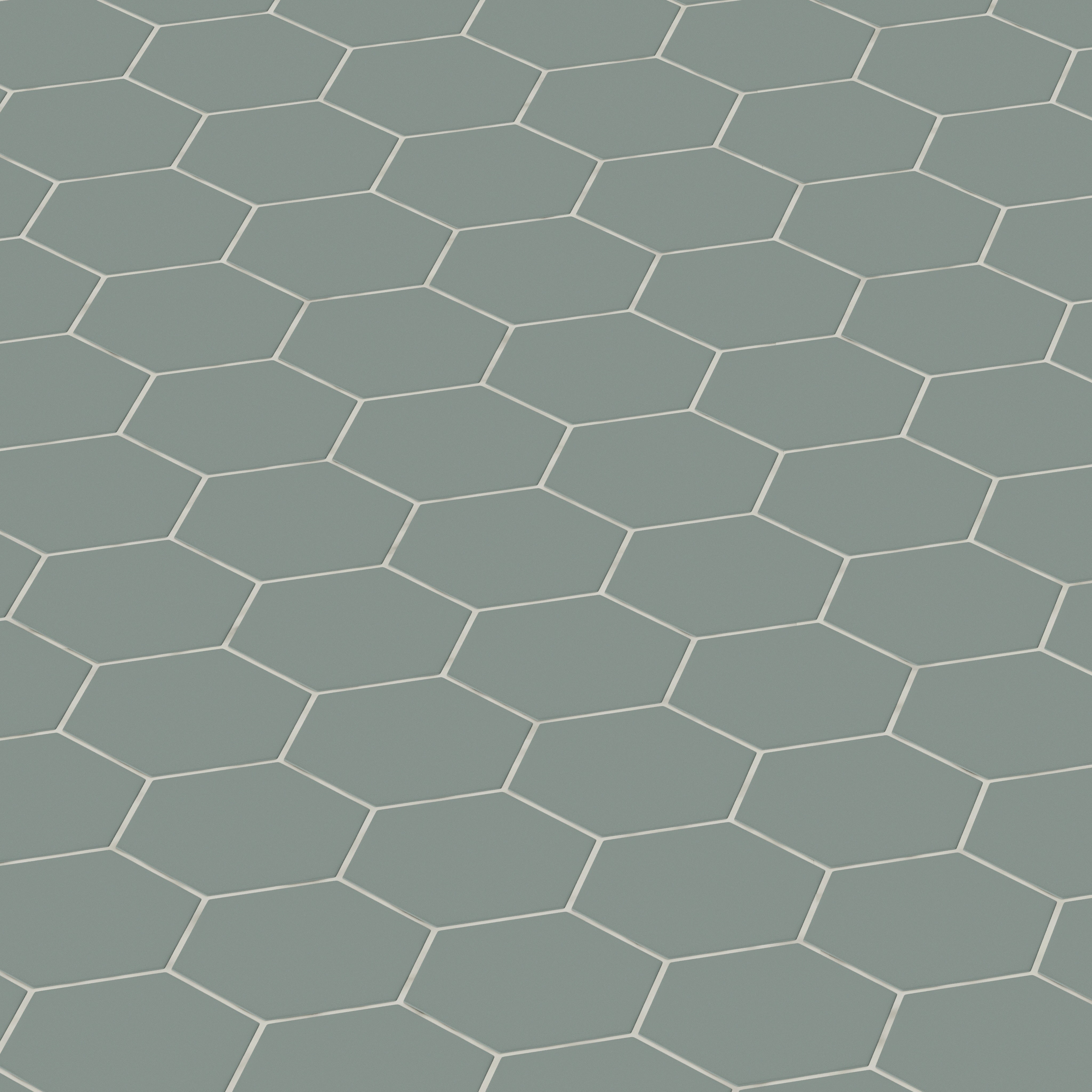 6" Hexagon Original Ceramic Tile in Flagstone Matte