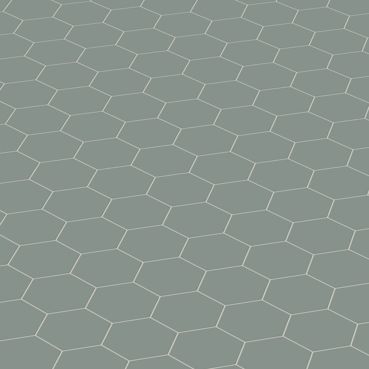 8" Hexagon Original Ceramic Tile in Flagstone Matte