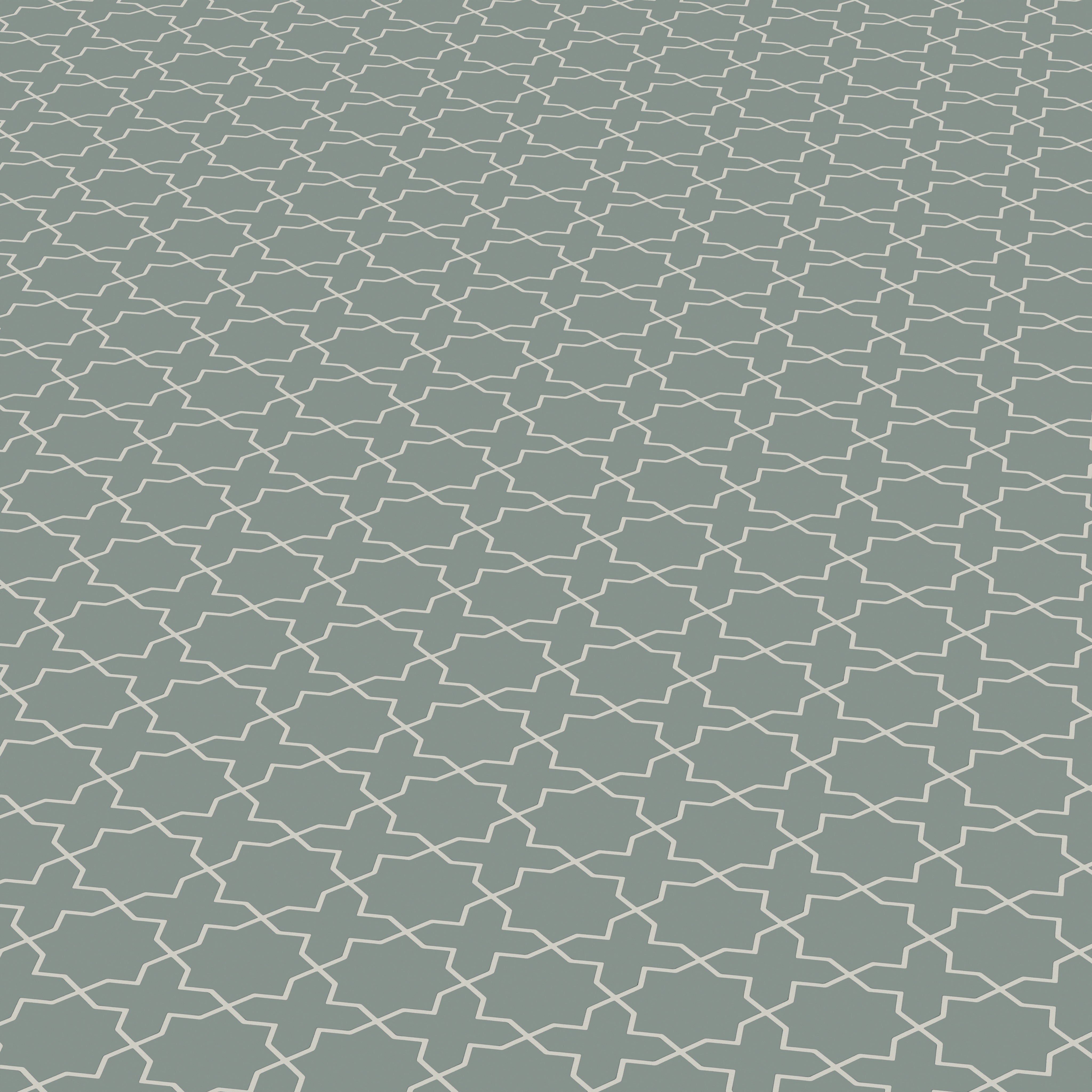 Mini Star & Cross Original Ceramic Tile in Flagstone Matte