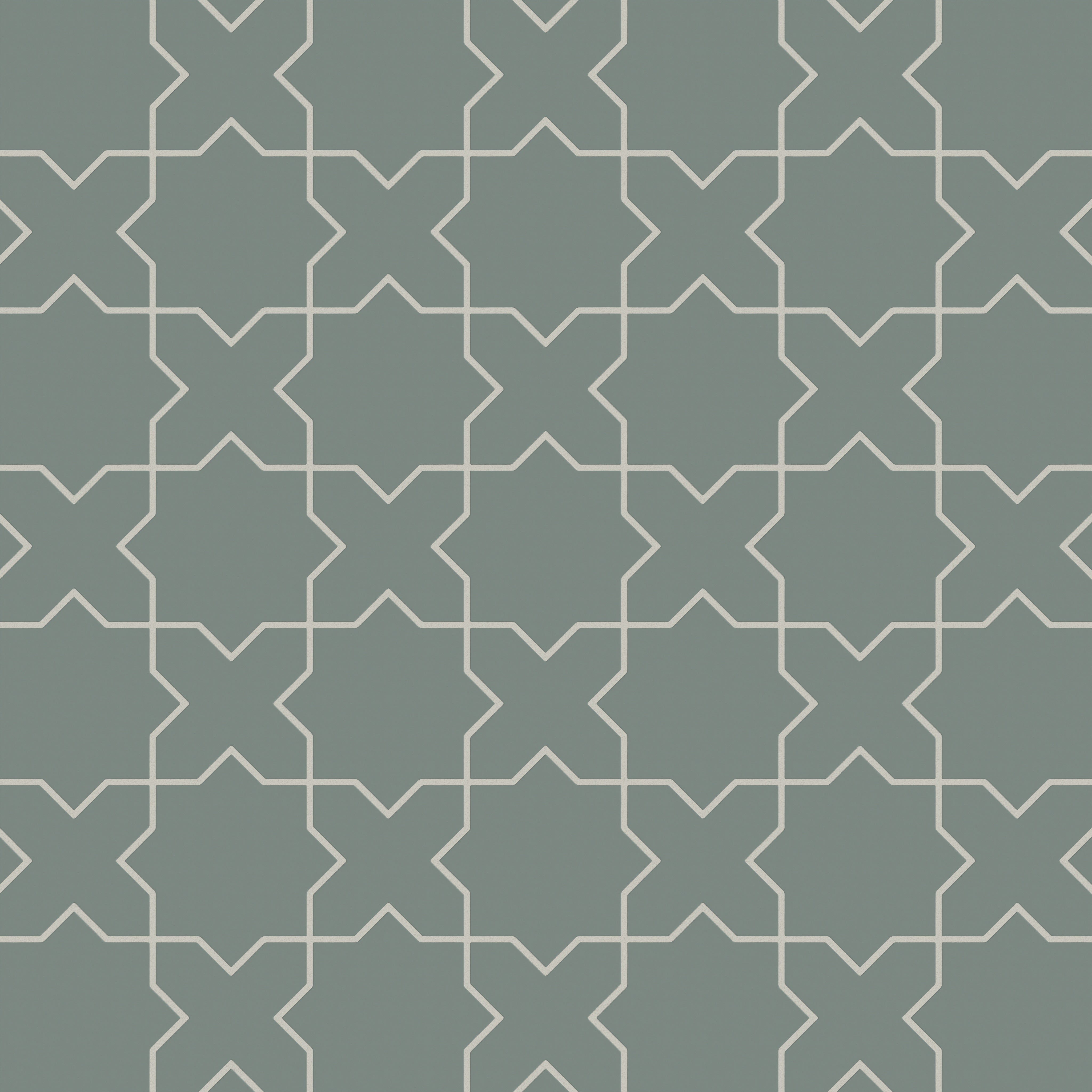 Star & Cross Original Ceramic Tile in Flagstone Matte
