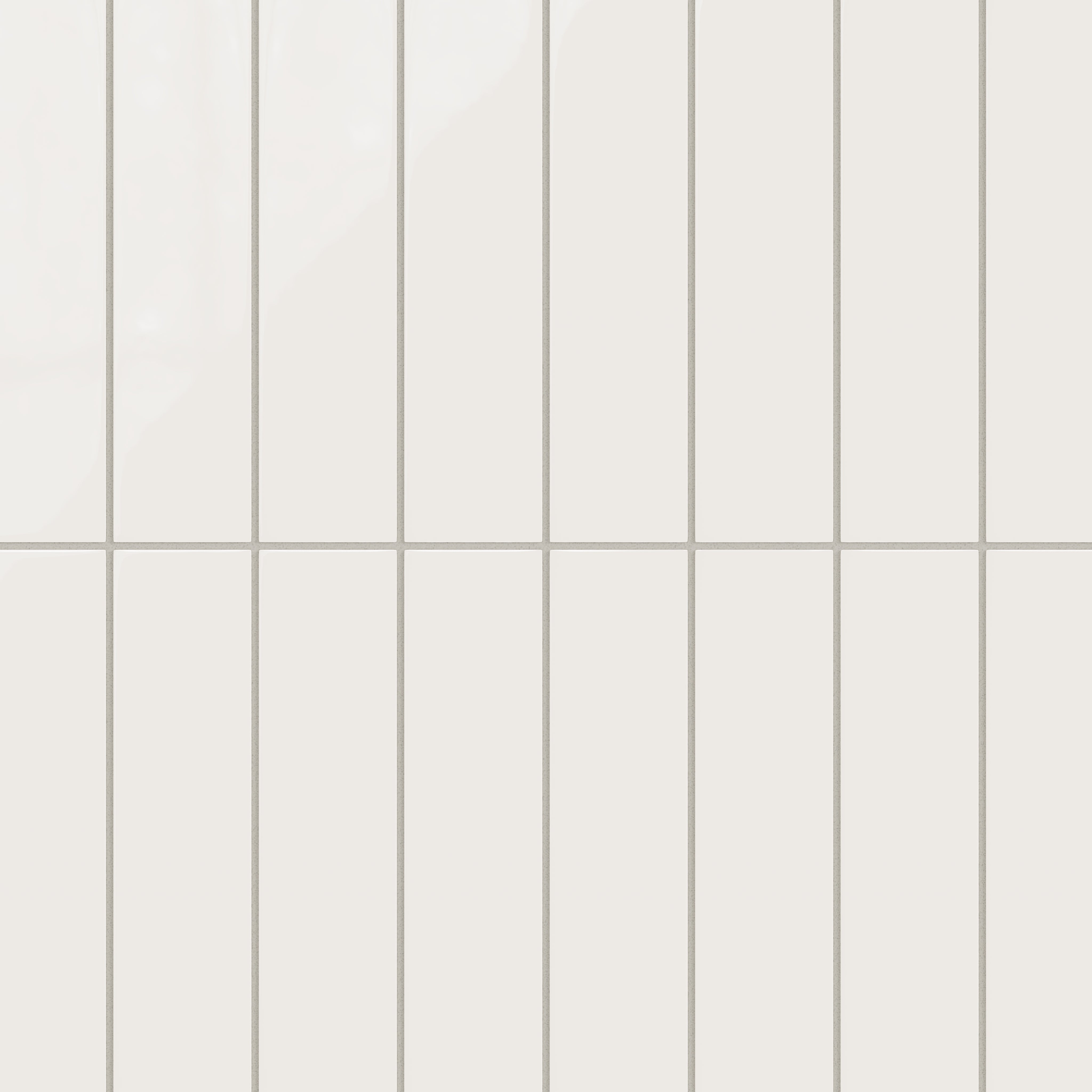 3x12 Natural Press Ceramic Tile in Flake White Gloss