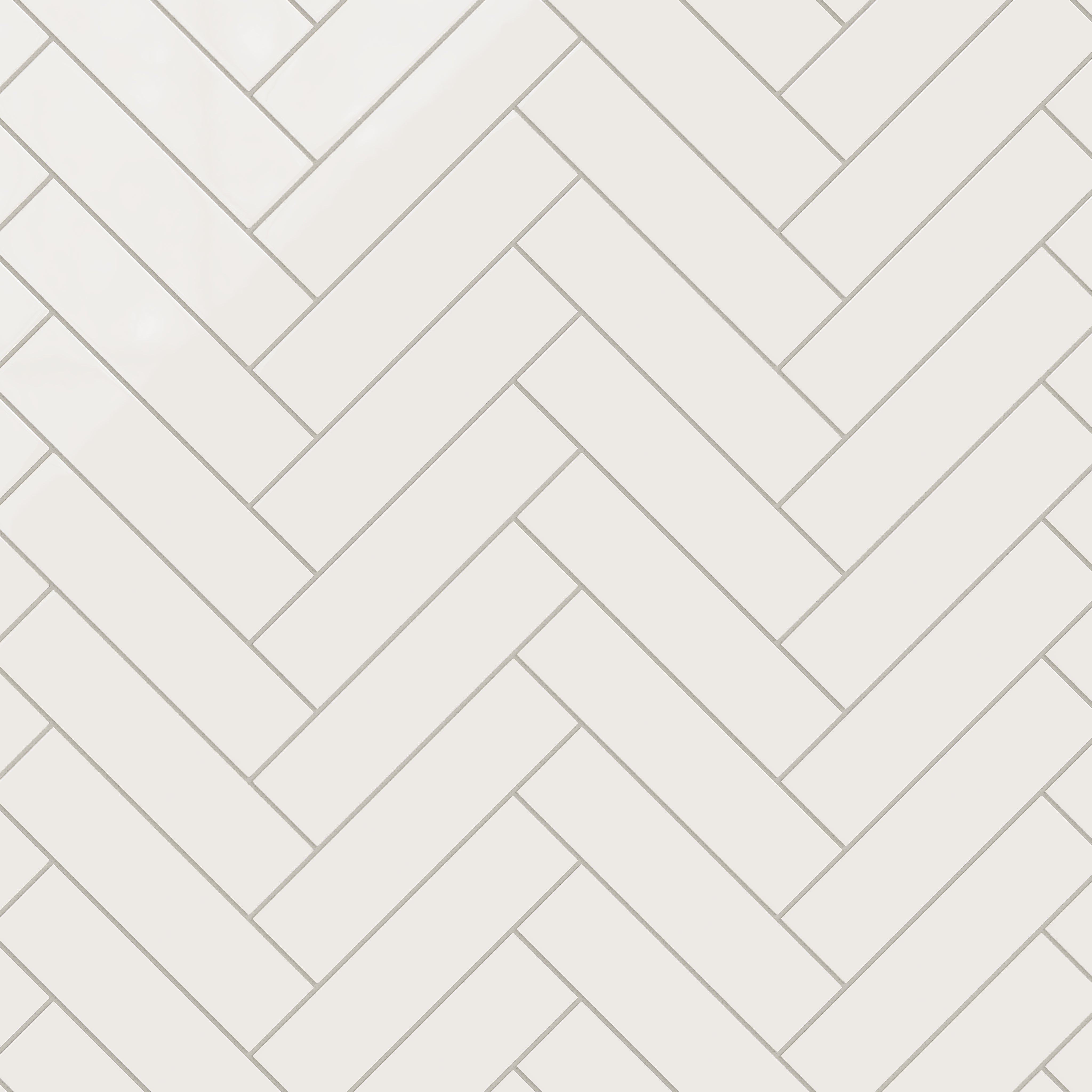 3x12 Natural Press Ceramic Tile in Flake White Gloss